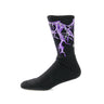 Phobia, Calza Media Uomo Purple Lightning, Purple/black