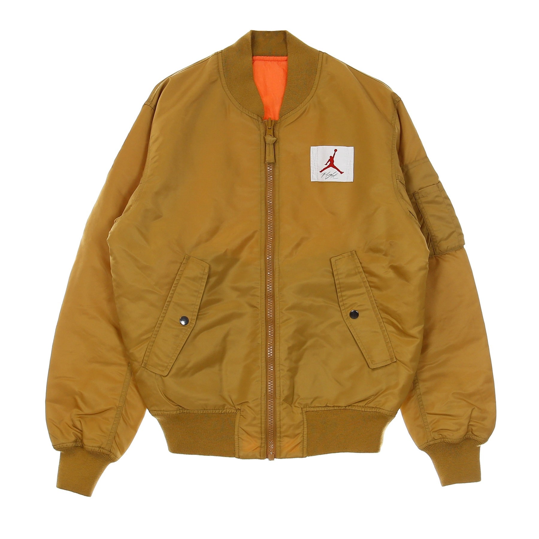 Giubbotto Bomber Uomo M Jordan Flight Ma-1 Jacket Wheat/turf Orange