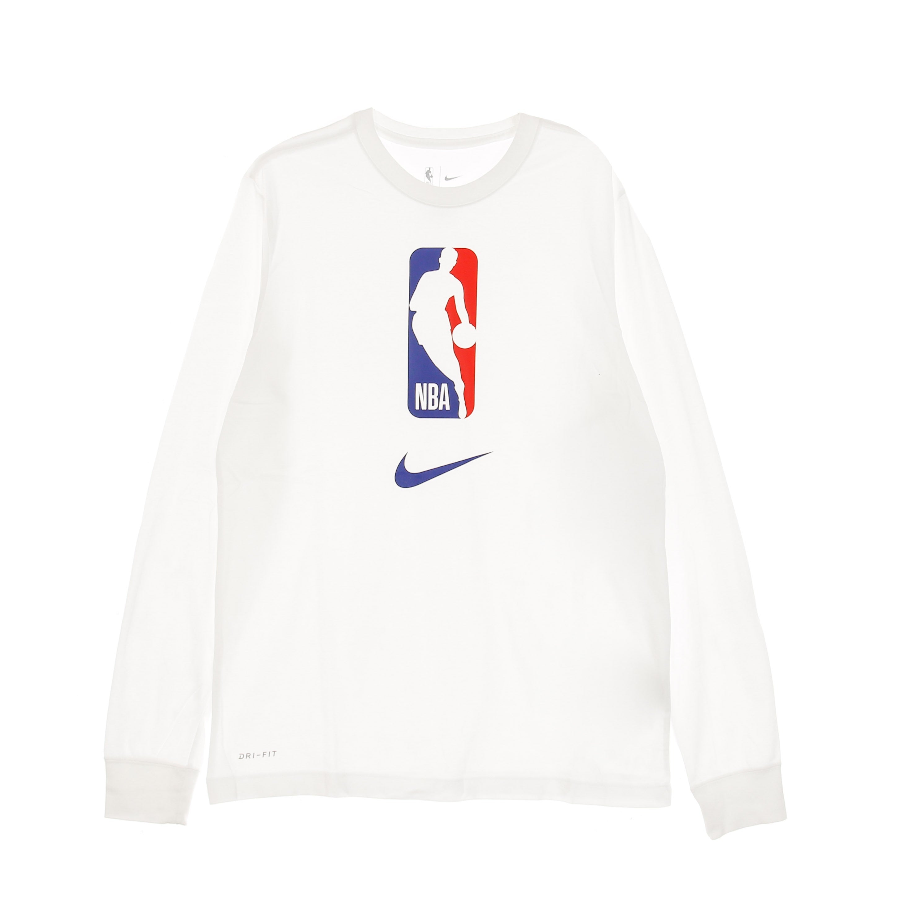 Nike Nba, Maglietta Manica Lunga Uomo Nba Team 31 Dry Fit Tee, White