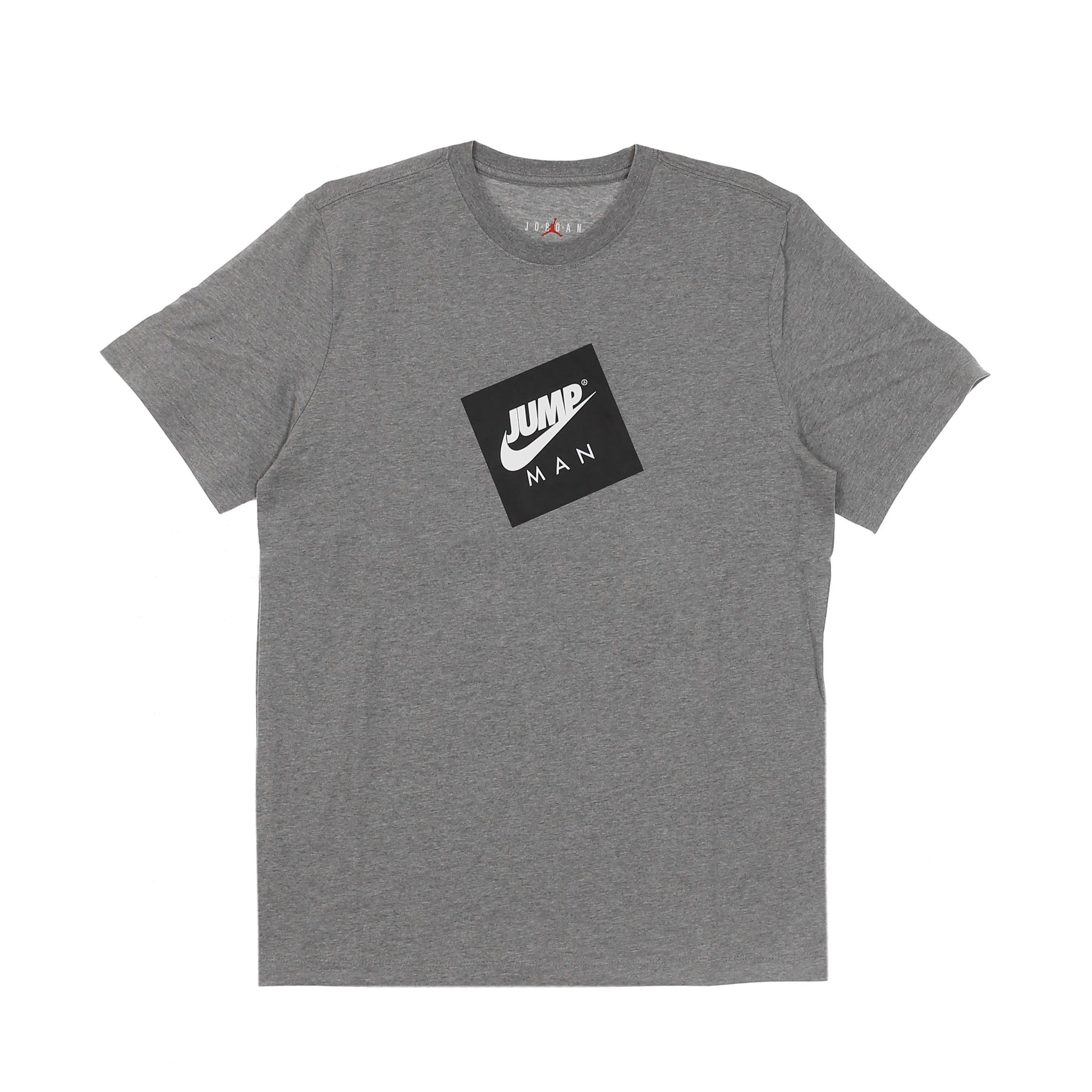 Jordan, Maglietta Uomo Jumpman Box Tee, Carbon Heather/black