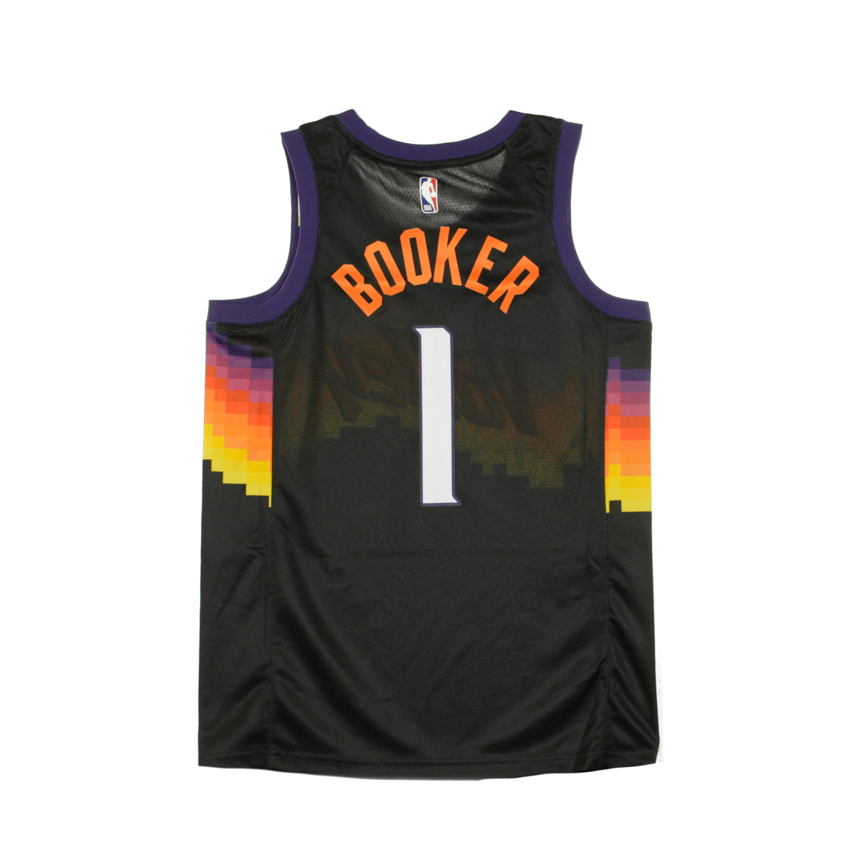 Men's Basketball Tank Top Nba Swingman Jersey City Edition 2020 No 1 Devin Booker Phosun Black