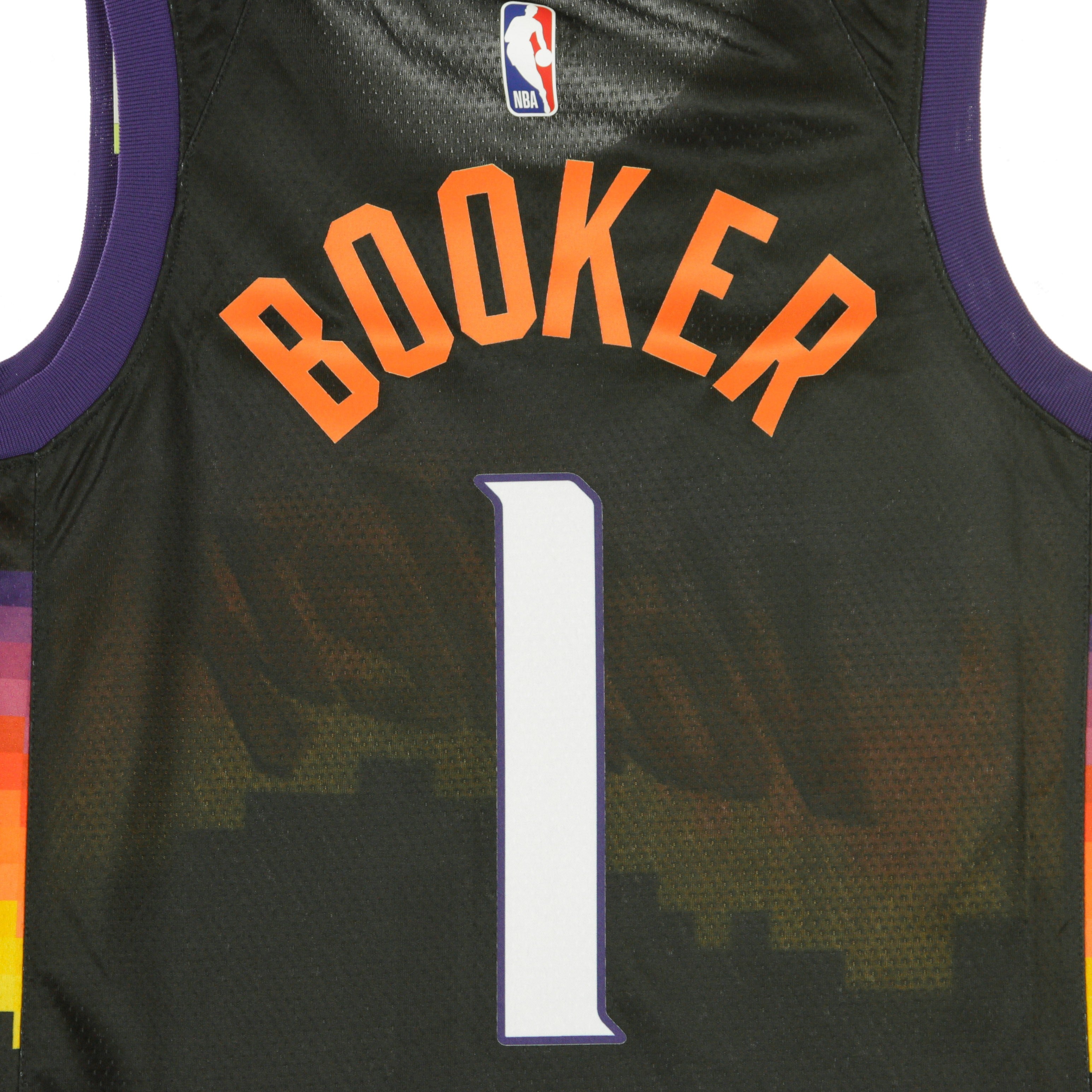 Men's Basketball Tank Top Nba Swingman Jersey City Edition 2020 No 1 Devin Booker Phosun Black