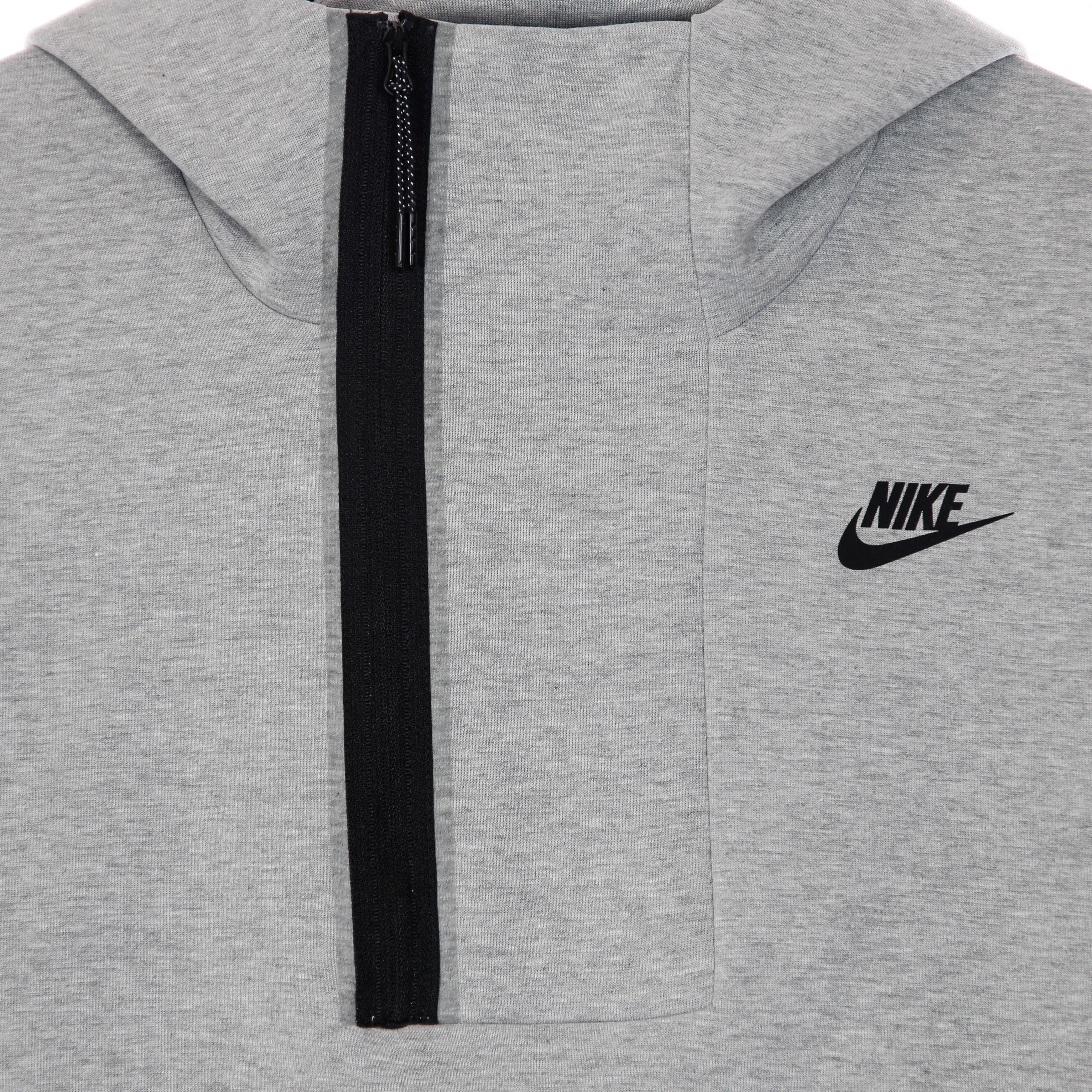 Nike, Felpa Leggera Cappuccio Uomo M Sportswear Tech Fleece Half Zip Hoodie, 