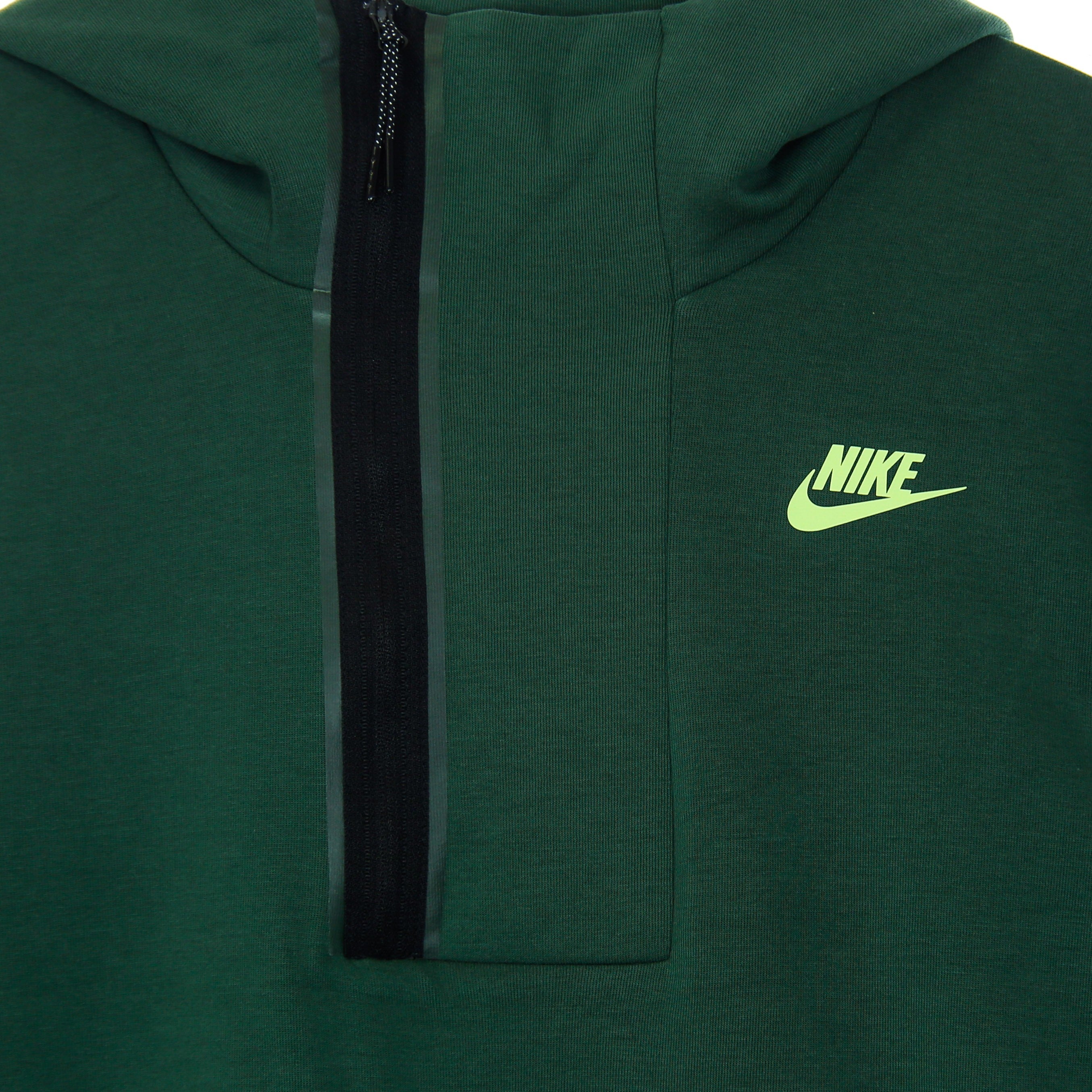 Nike, Felpa Leggera Cappuccio Uomo M Sportswear Tech Fleece Half Zip Hoodie, 