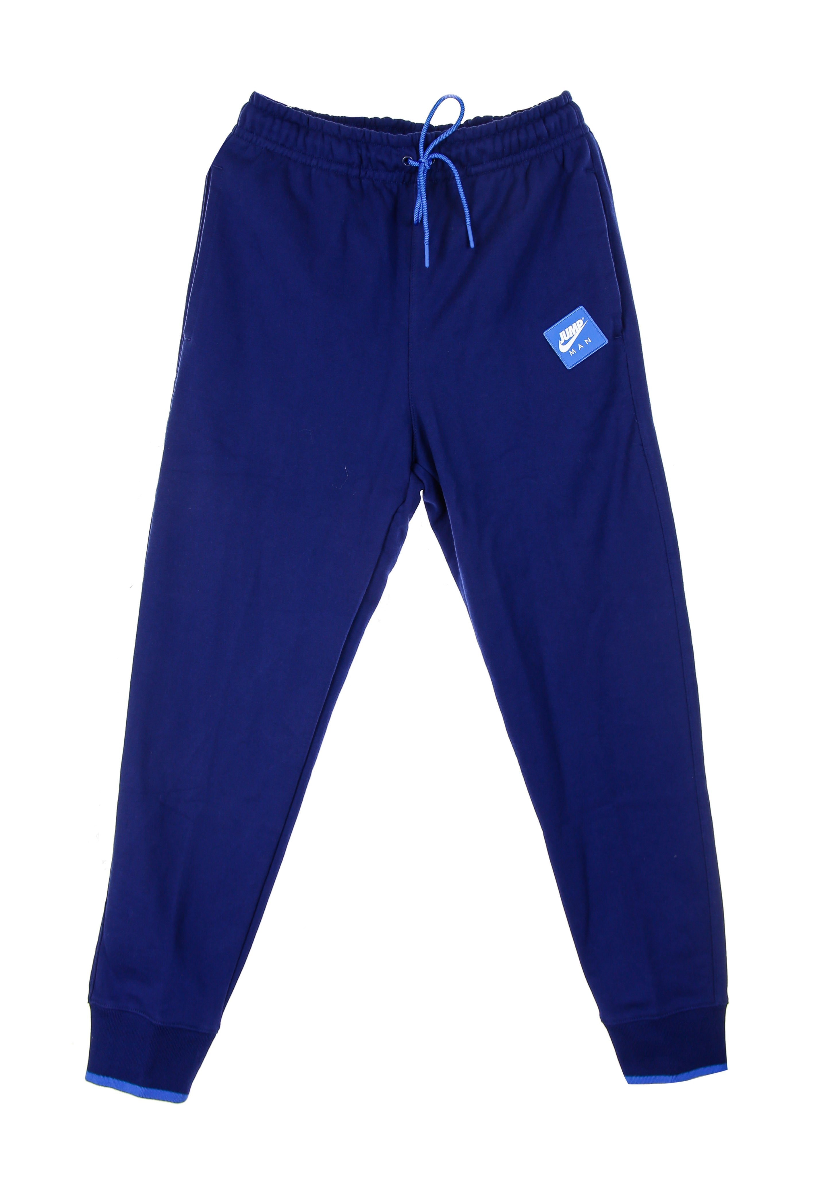 Jordan, Pantalone Tuta Leggero Uomo Jumpman Fleece Pant, Blue Void/signal Blue