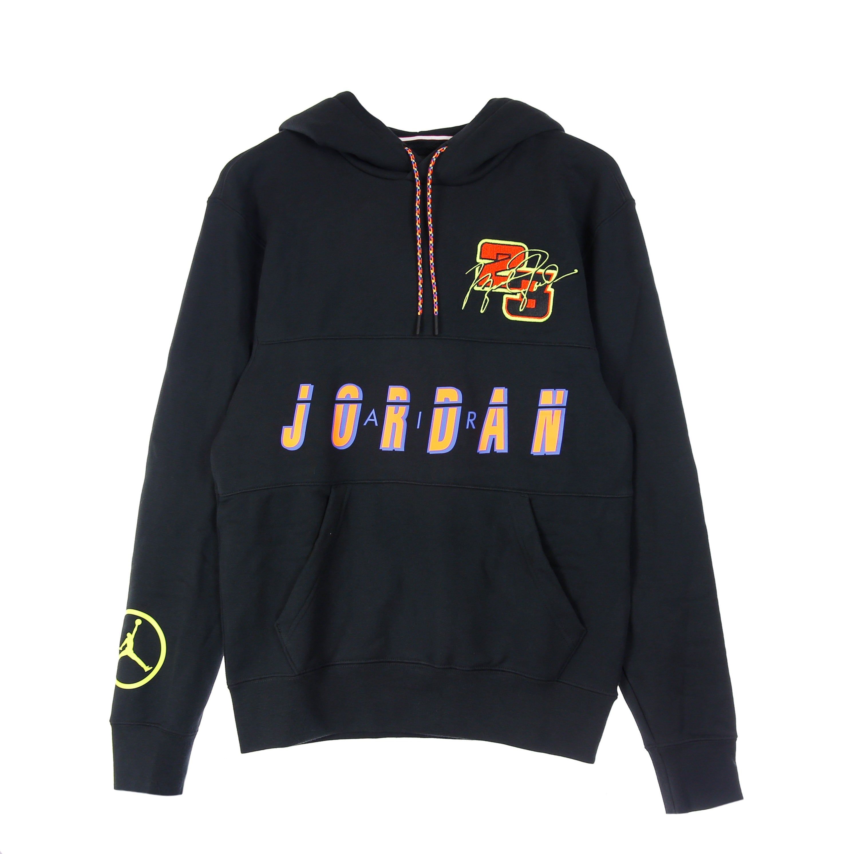 Jordan, Felpa Leggera Cappuccio Uomo M Sport Dna Po Hoodie, Black/black/black/cyber