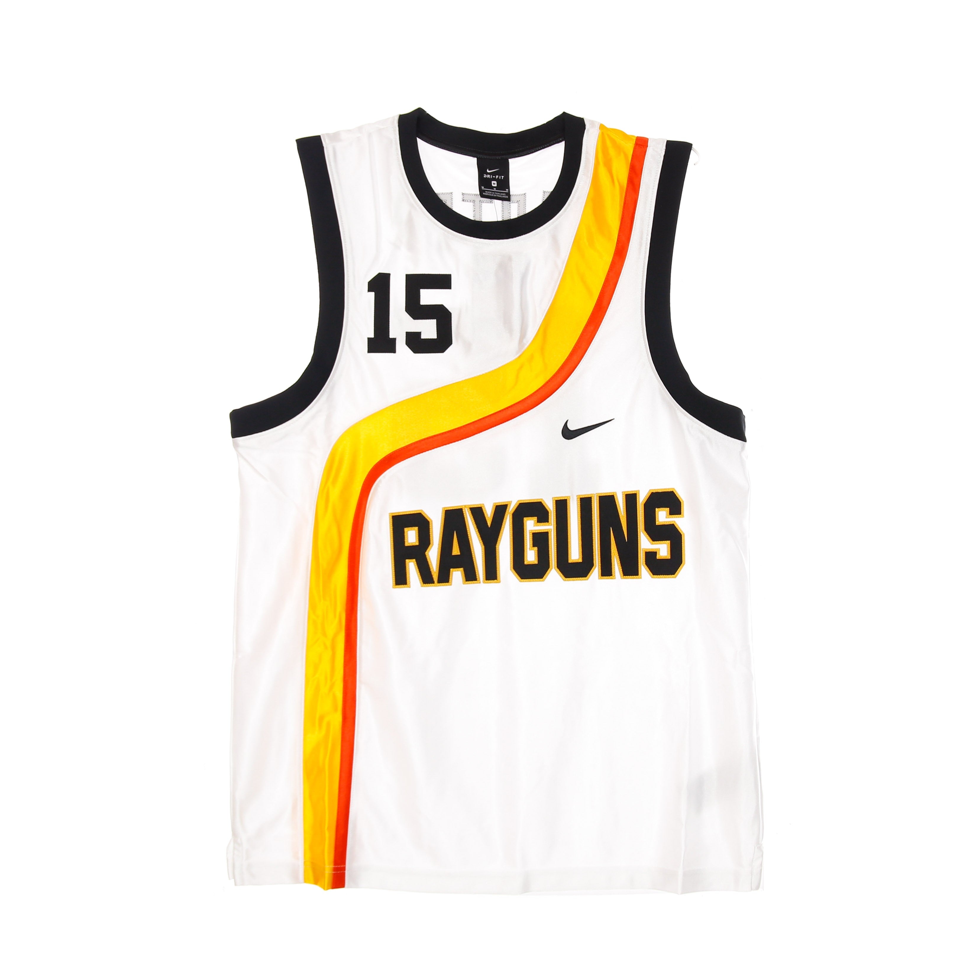 Nike Nba, Canotta Basket Uomo M Swingman Jersey No 15 Vince Carter Rayguns, White/university Gold/team Orange/black