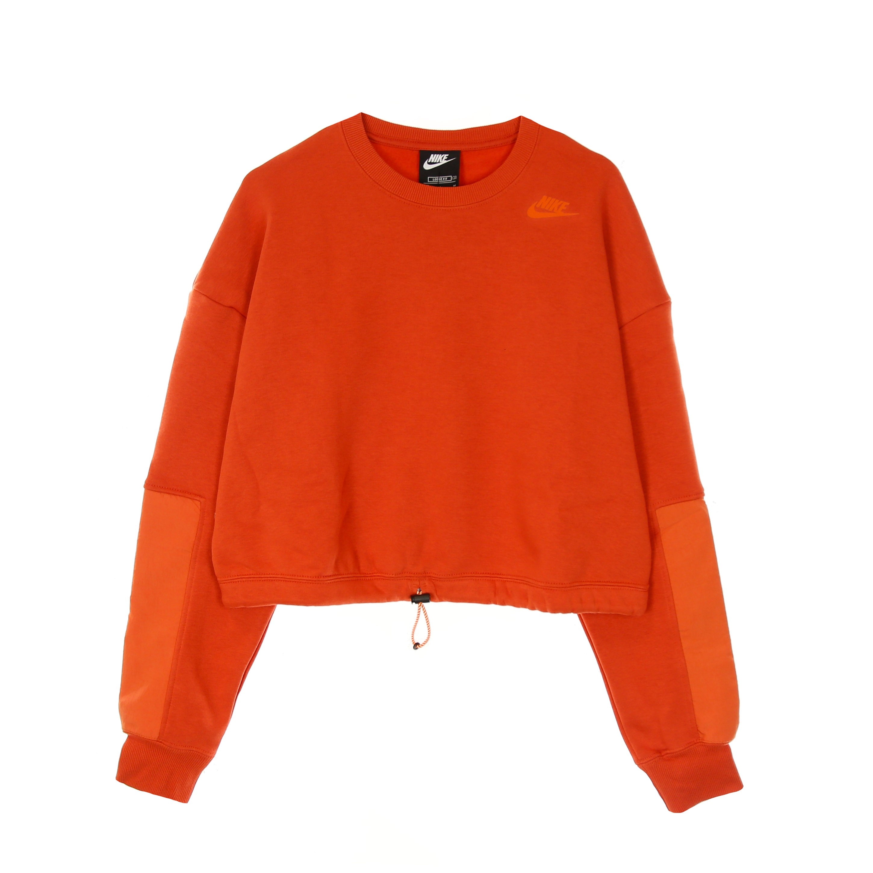 Women's Cropped Crew Neck Sweatshirt W Sportswear Crew Fleece Uu Martian Sunrise/light Sienna