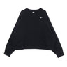 Nike, Felpa Girocollo Donna Sportswear Crew Trend Plus, Black/white