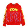 Octopus, Felpa Leggera Cappuccio Uomo Blurred Hoodie, Red