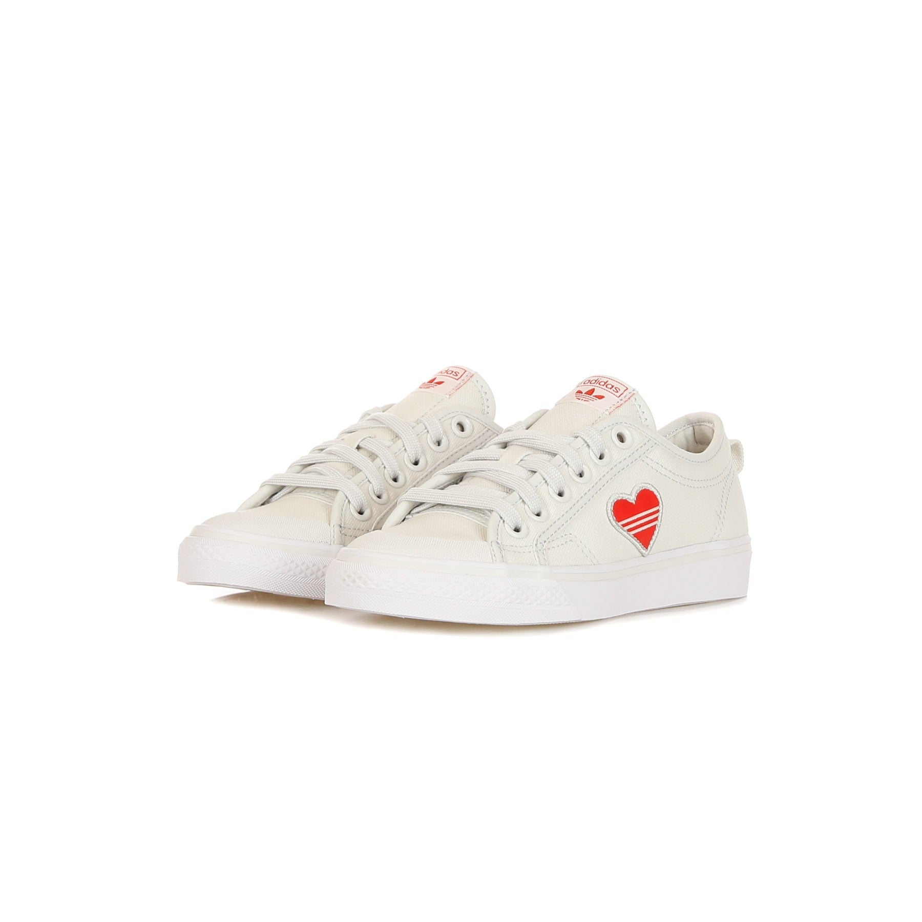 Women's Low Shoe W Nizza Trefoil Crystal White/red/cloud White