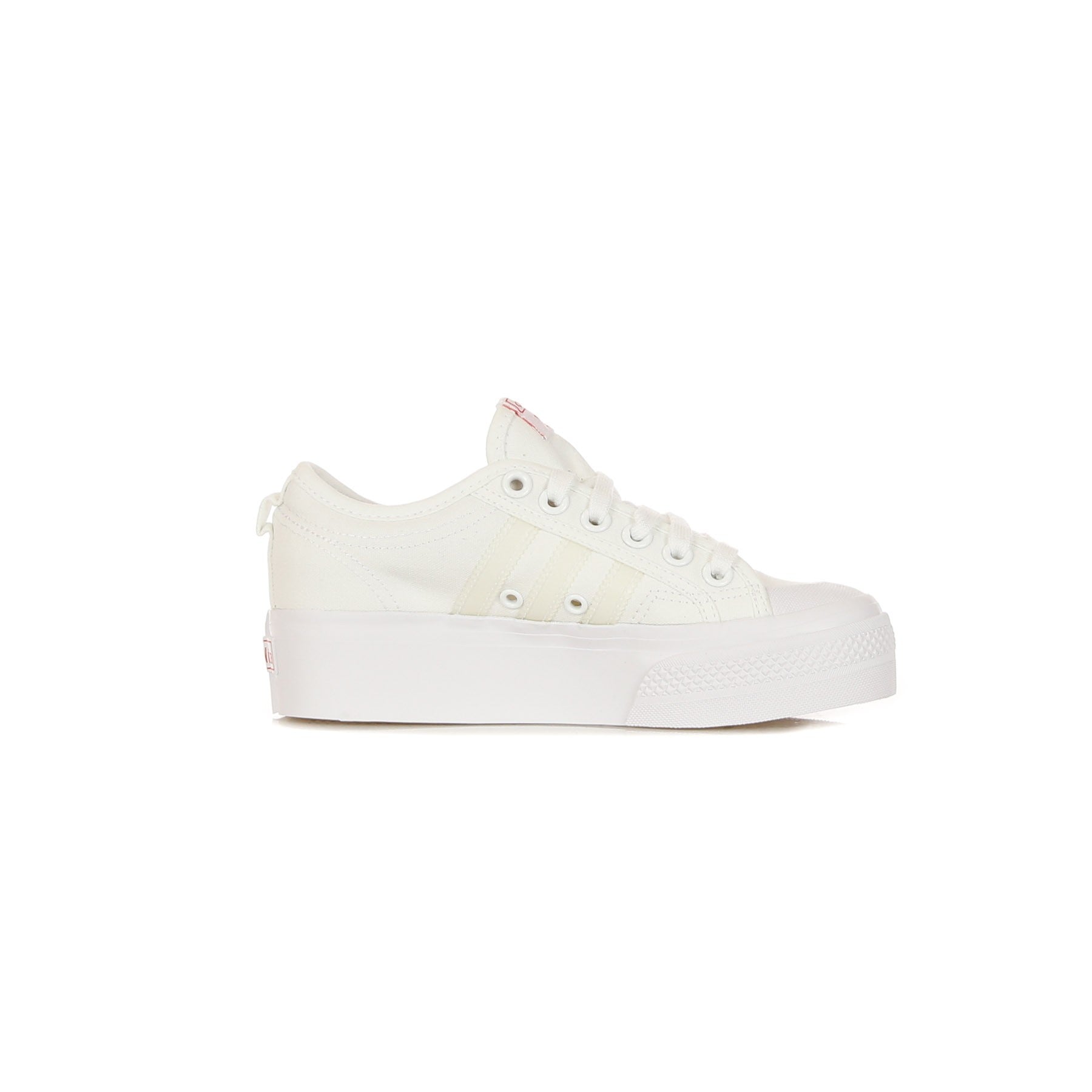 Low Scarpa Woman W Nizza Platform Cloud White/Vivid Red/Gum M2