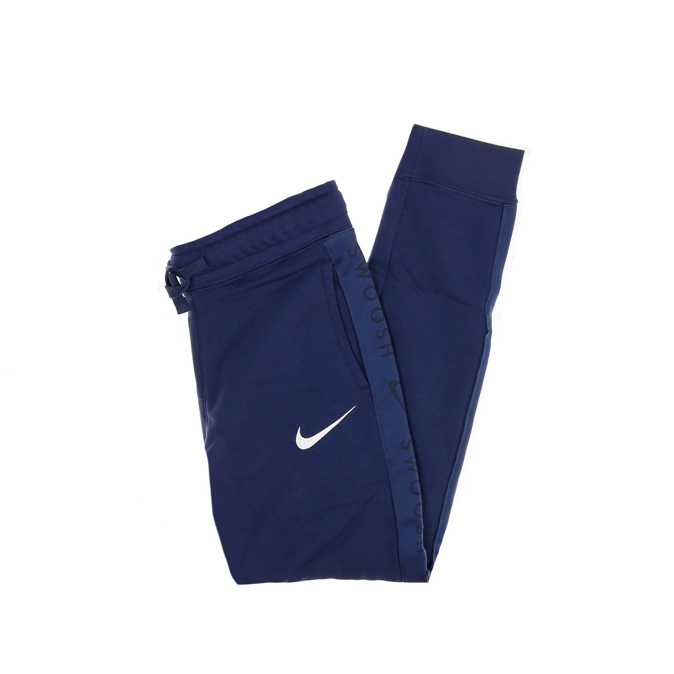 Pantalone Tuta Leggero Ragazzo B Sportswear Fleece Swoosh Pant Midnight Navy/white