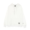 Propaganda, Felpa Leggera Cappuccio Zip Uomo Ribs Gradient Zip Hoodie, White