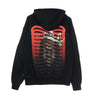 Propaganda, Felpa Cappuccio Uomo Ribs Biggie Hoodie, Black