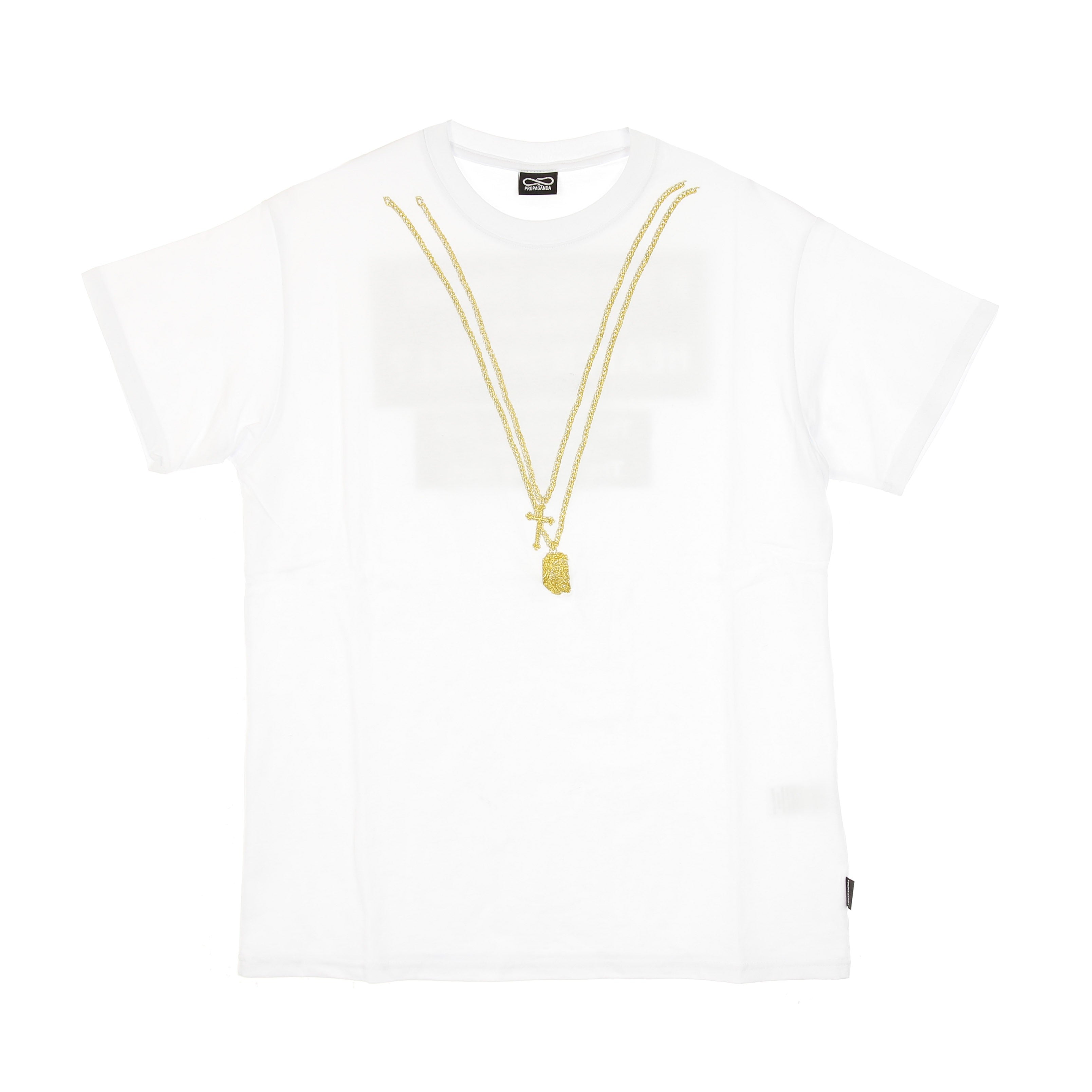 Propaganda, Maglietta Uomo Necklace Tee, White