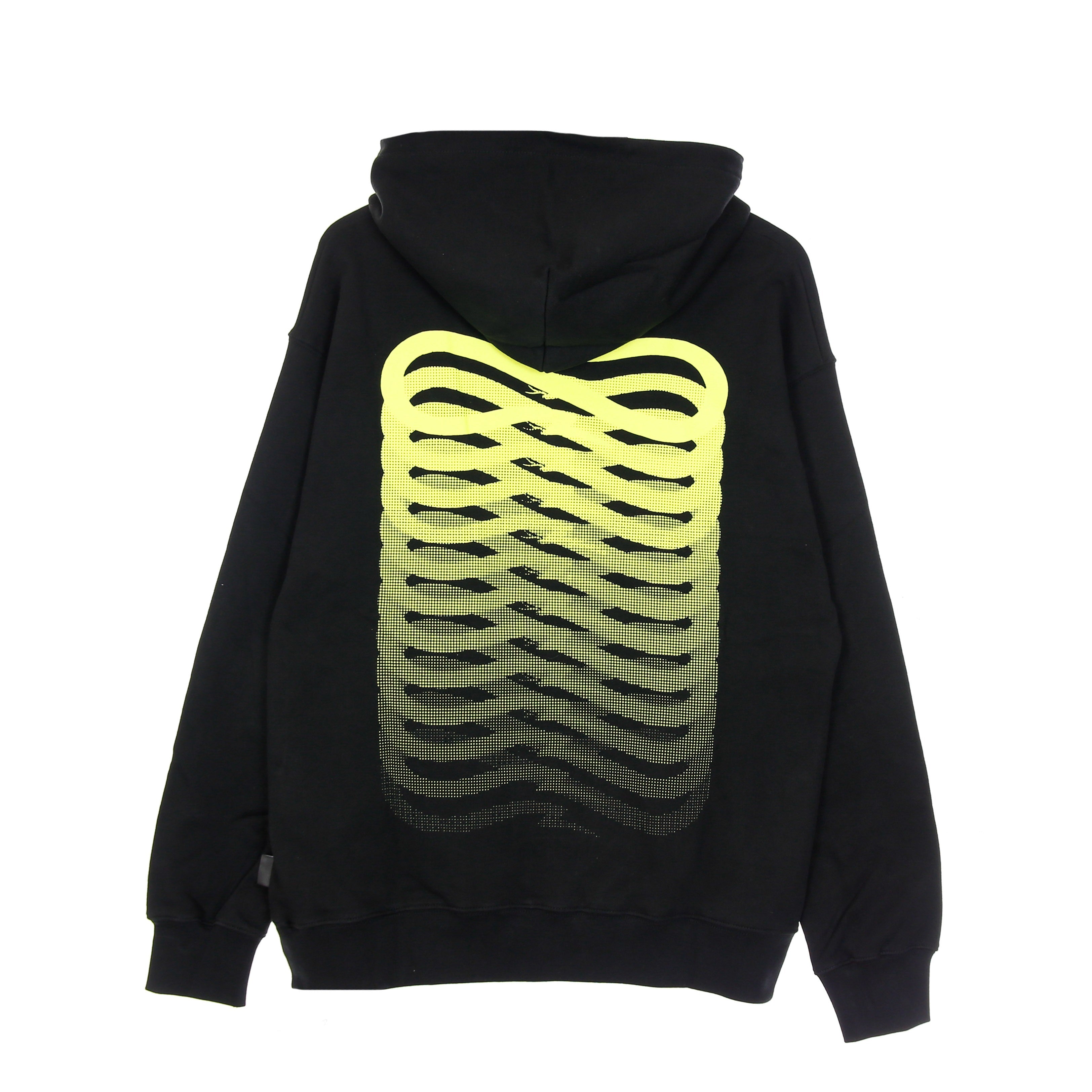 Lightweight Hooded Sweatshirt Men Ribs Hoodie Black