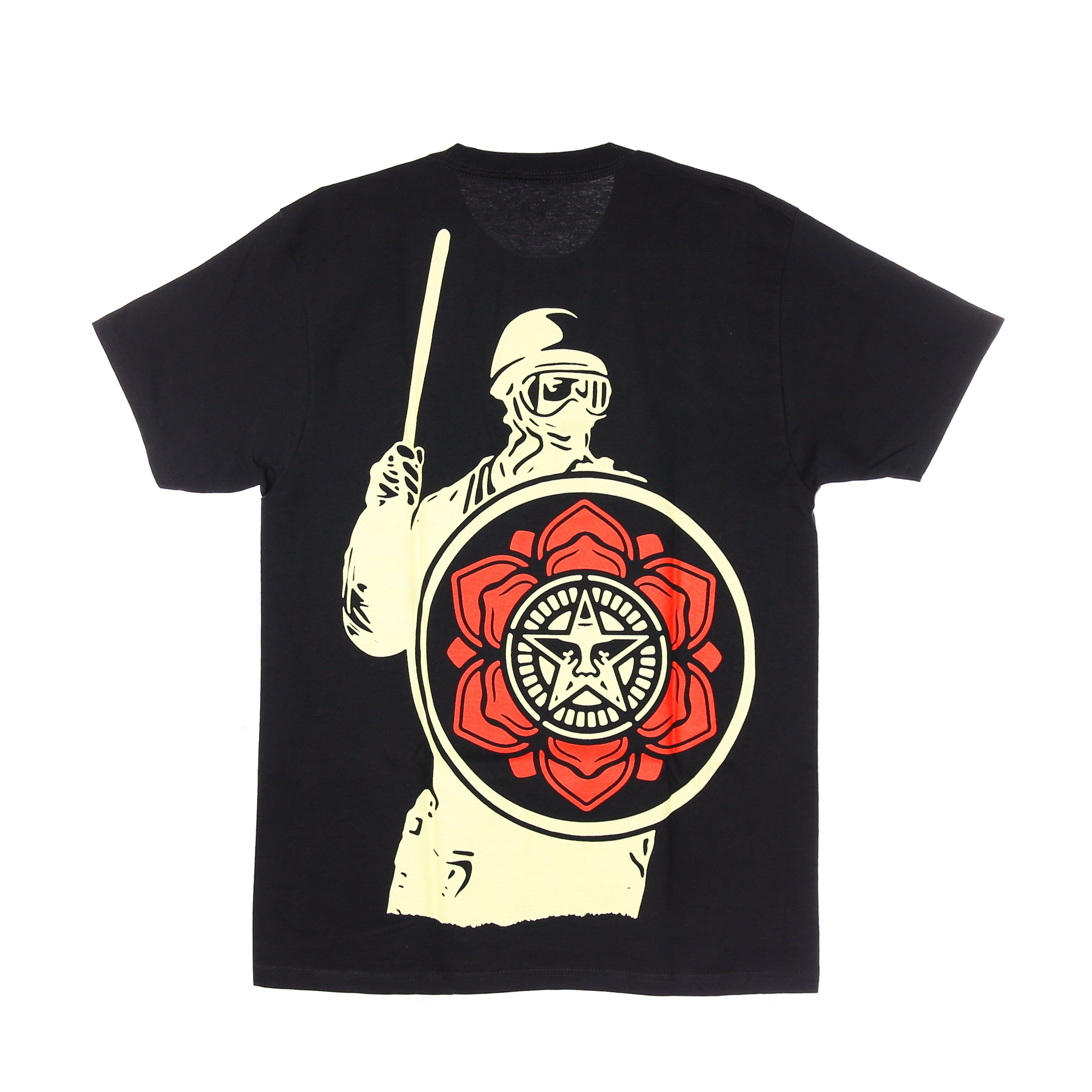 Maglietta Uomo Riot Cop Peace Shield Classic Tee Black