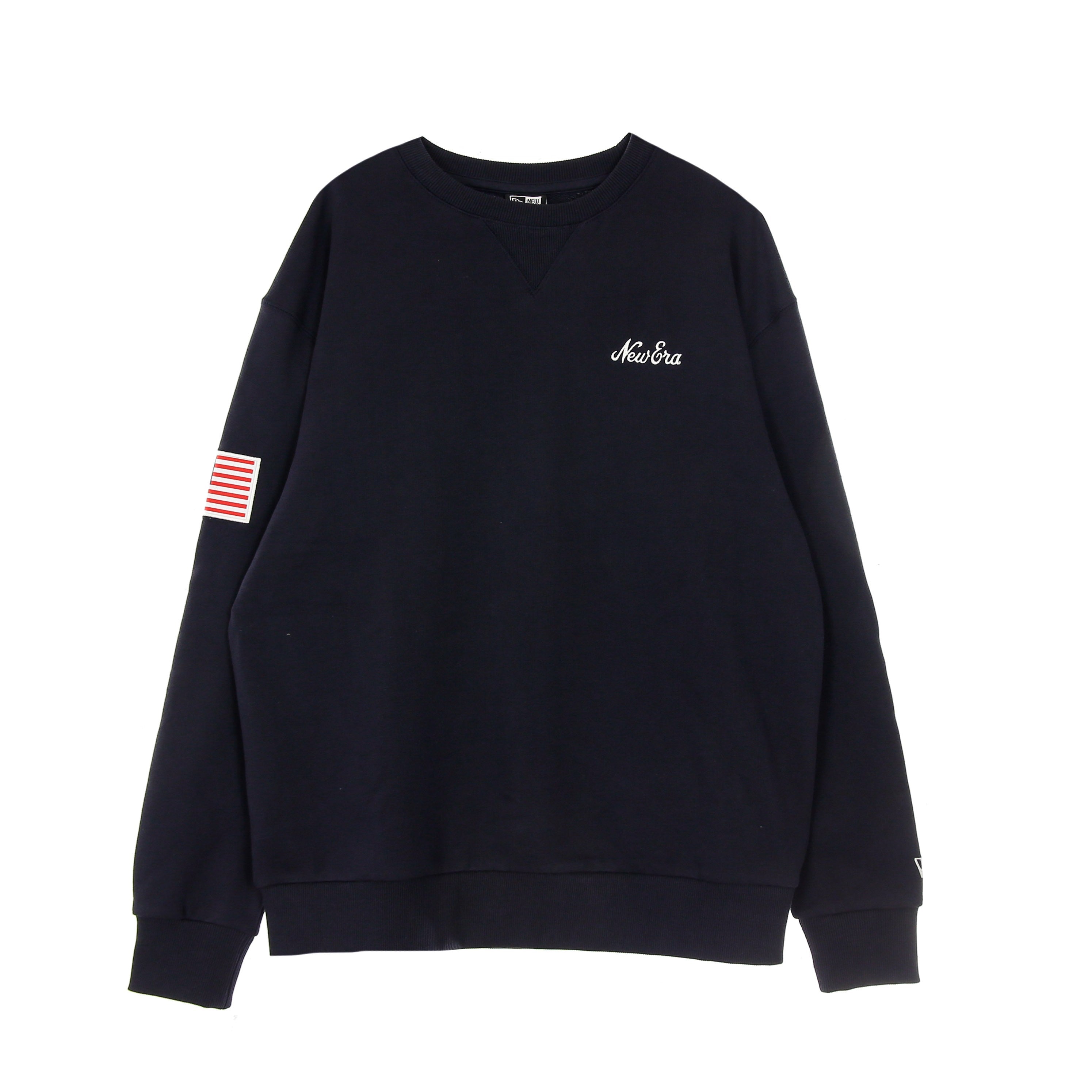 New Era, Felpa Leggera Girocollo Uomo Ne Script Crew New Era, Navy