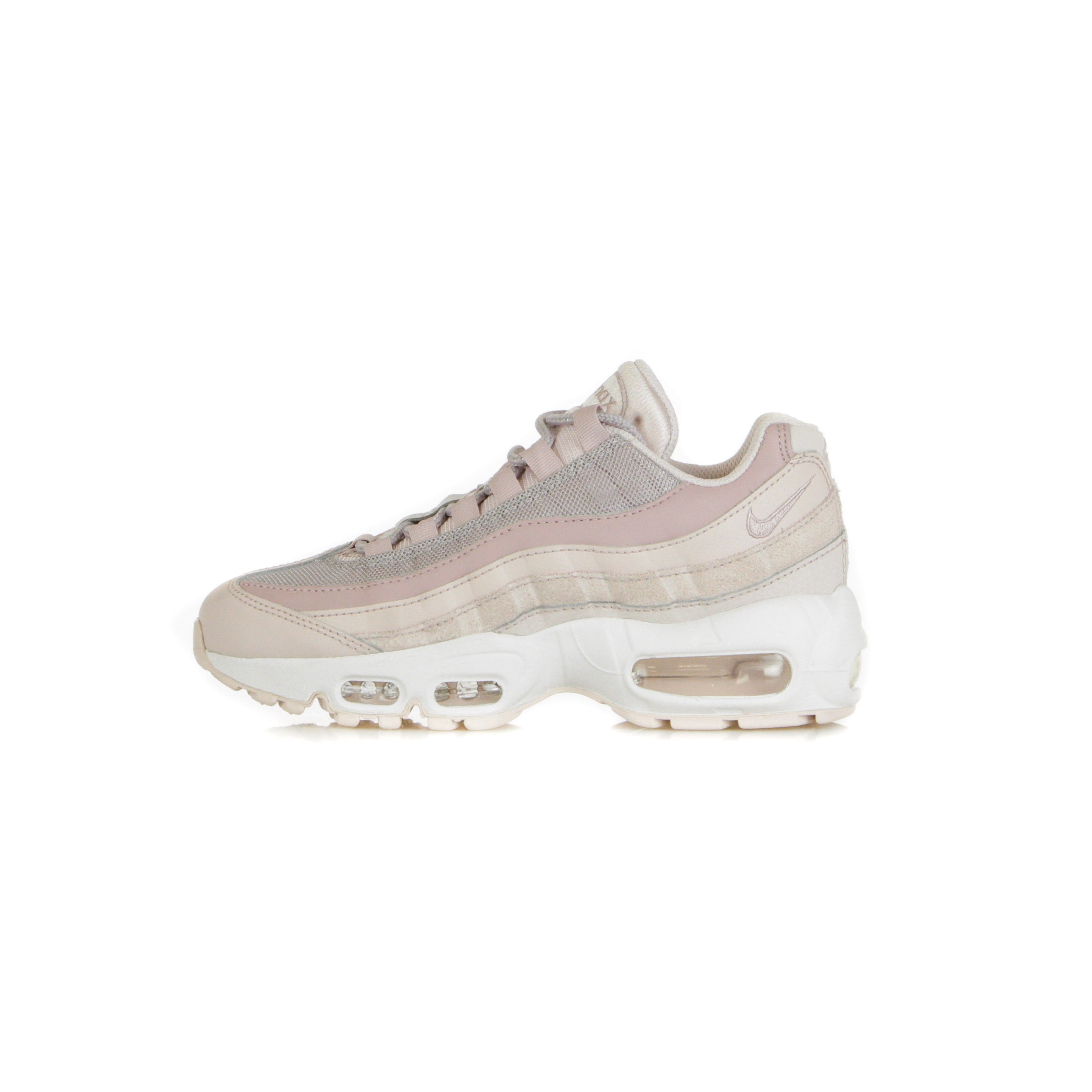 Nike, Scarpa Bassa Donna W Air Max 95, Barely Rose/plum Chalk/silver Lilac