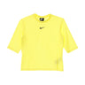 Nike, Maglietta Manica 3/4 Donna W Sportswear Icon Clash Top  Mesh, Lt Zitron/black