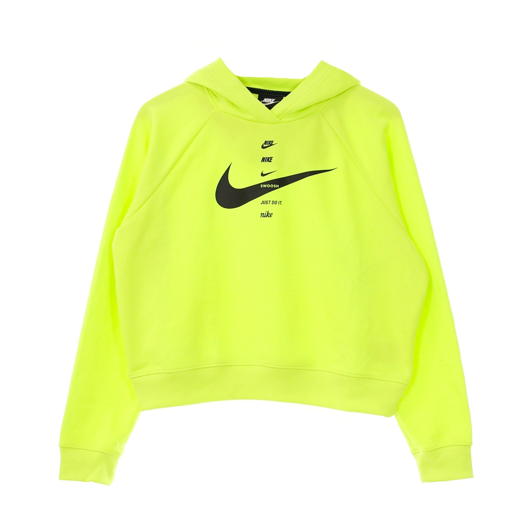 Felpa Cappuccio Donna Swoosh Hoodie Volt/black