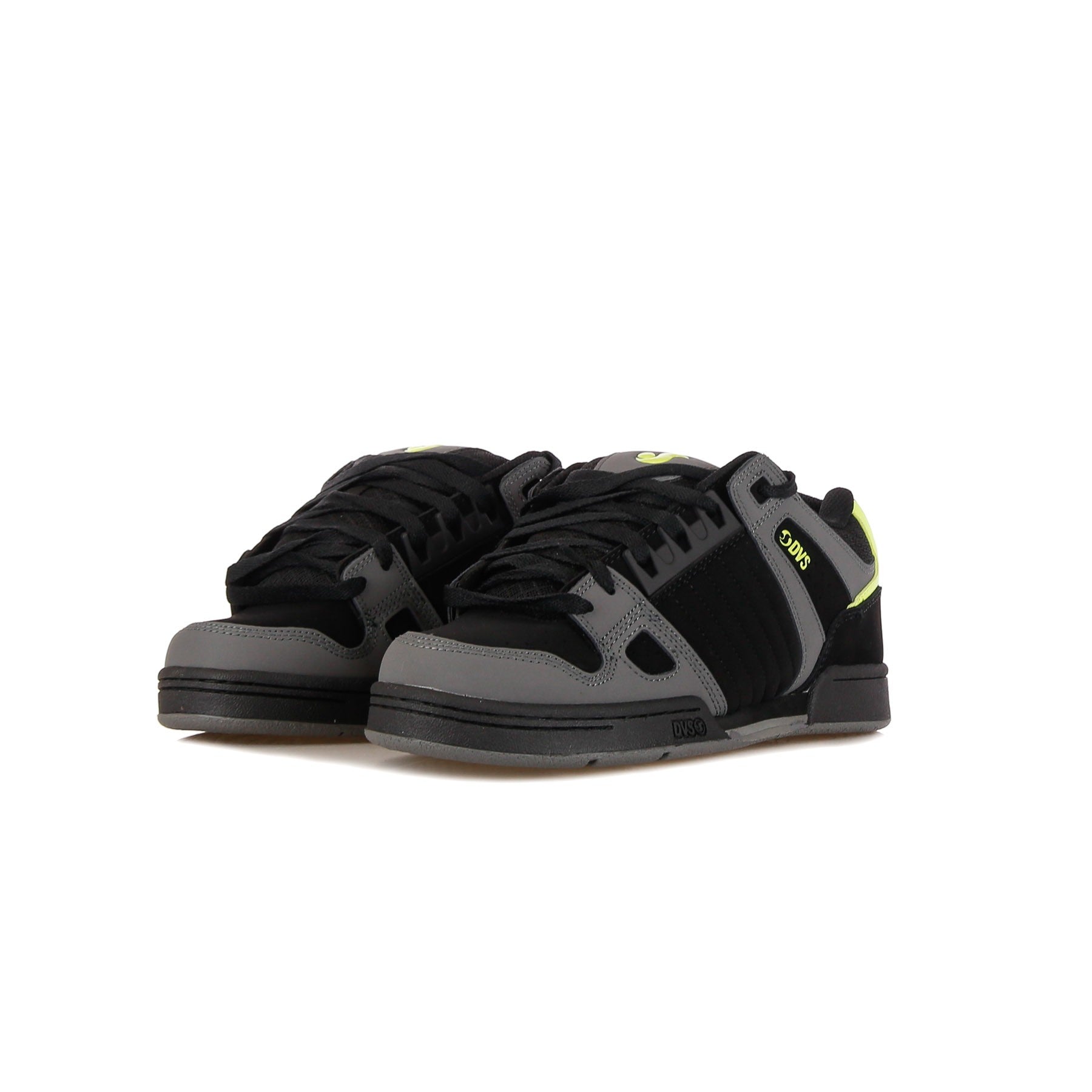 Celsius Men's Skate Shoes Black/charcoal/lime Nubuck