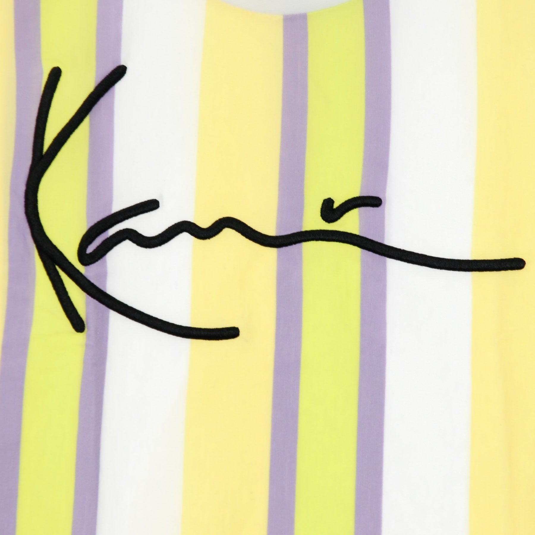 Karl Kani, Maglietta Corta Donna Signature Stripe Crop Wide Tee, 