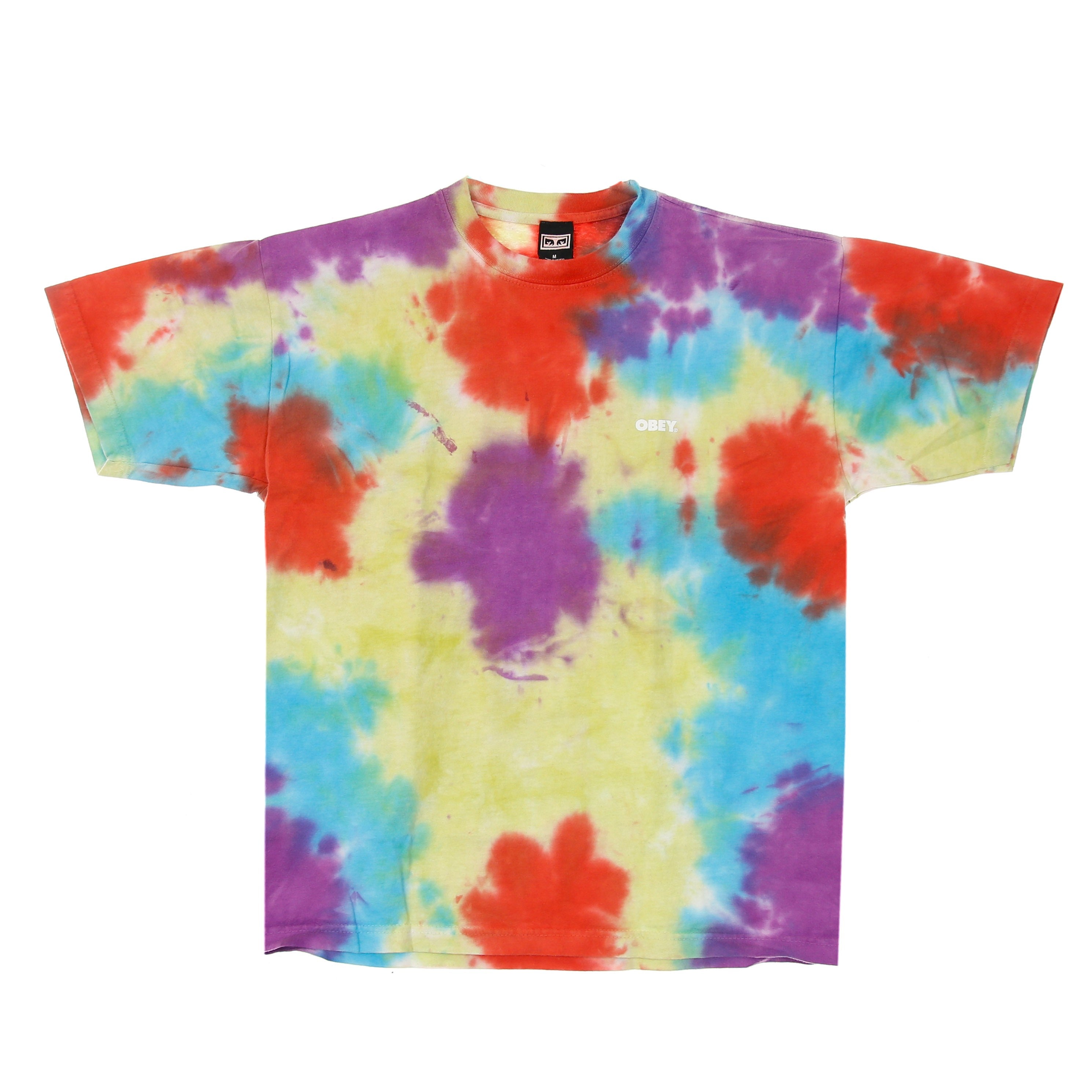 Men's T-Shirt Bold Heavyweight Blotch Tie Dye Tee Oxy Fire Blotch