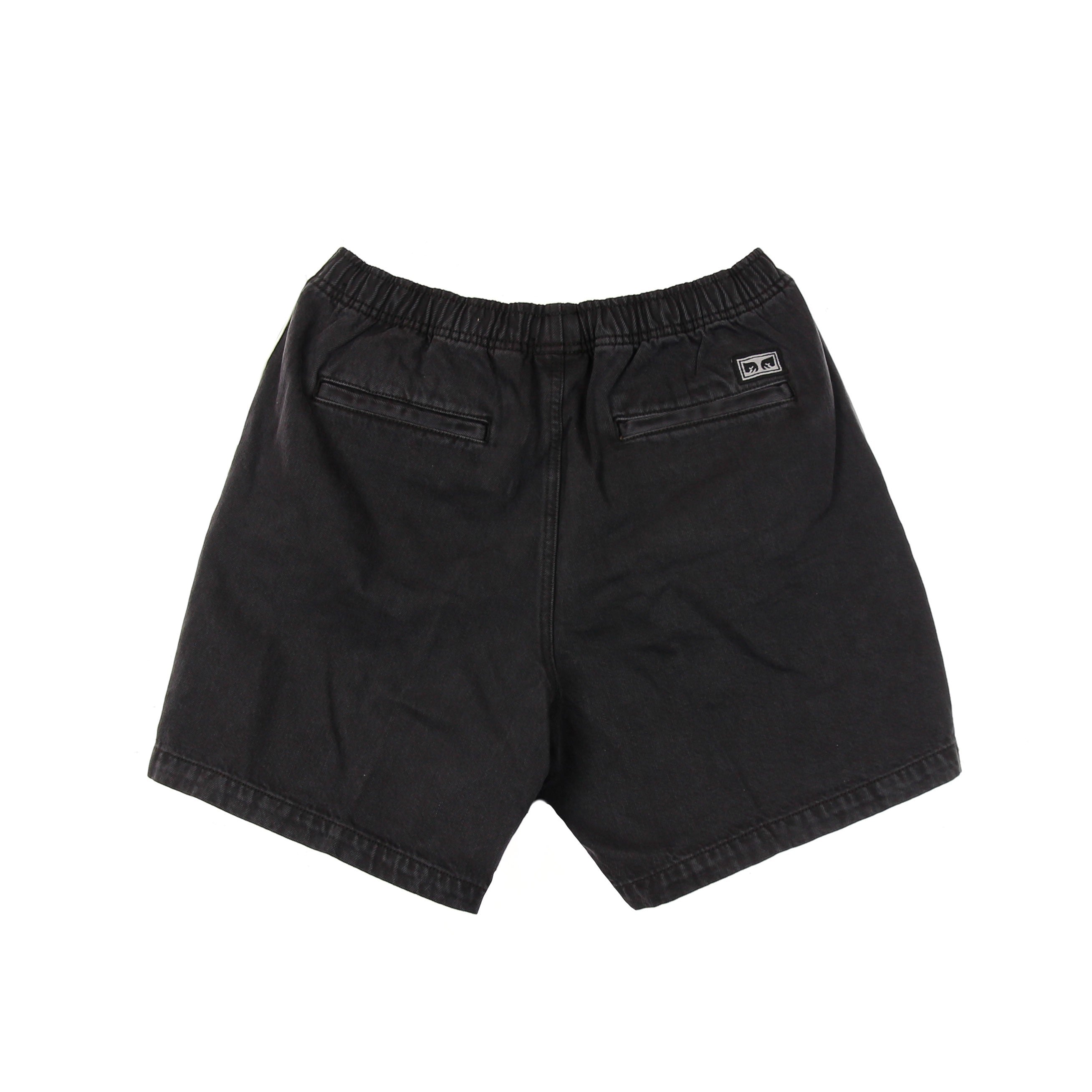 Jeans Corto Uomo Easy Relaxed Denim Short Faded Black