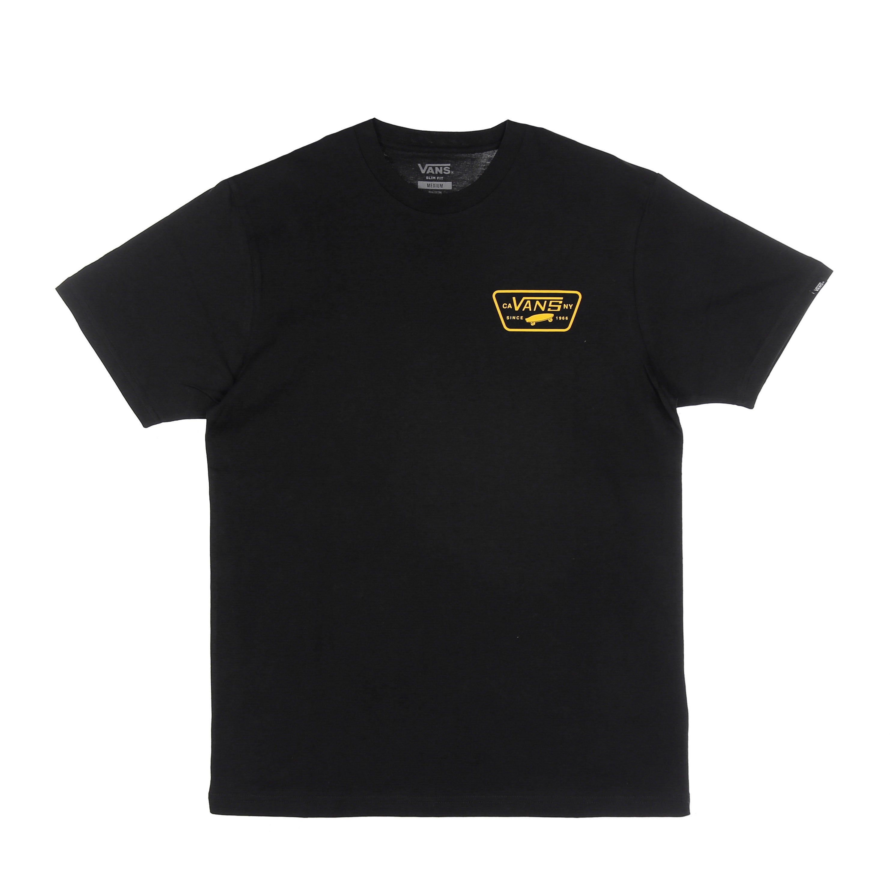 Men's Full Patch Back Tee T-Shirt Black/saffron