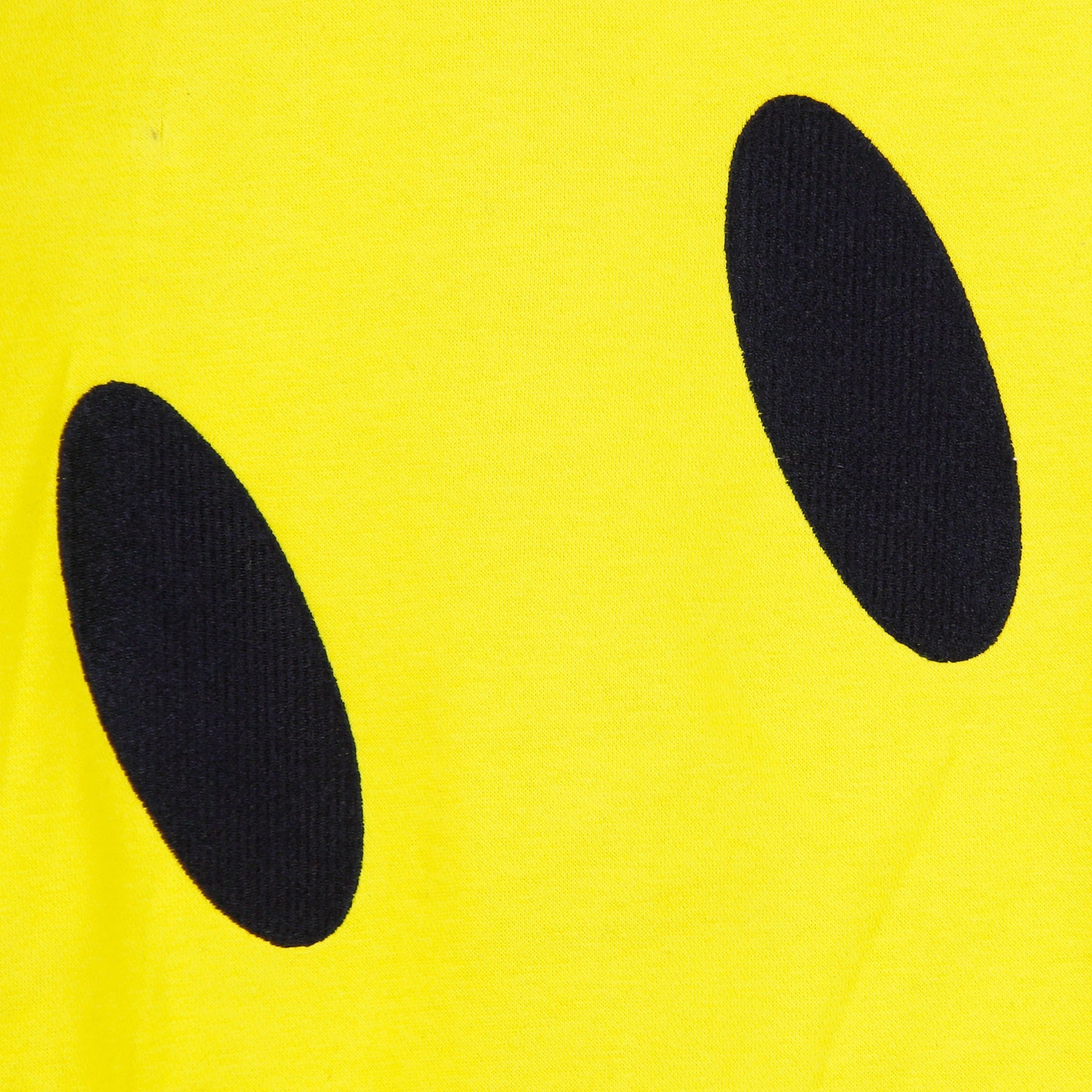 Big Smiley Crewneck Men's Sweatshirt Black/yellow