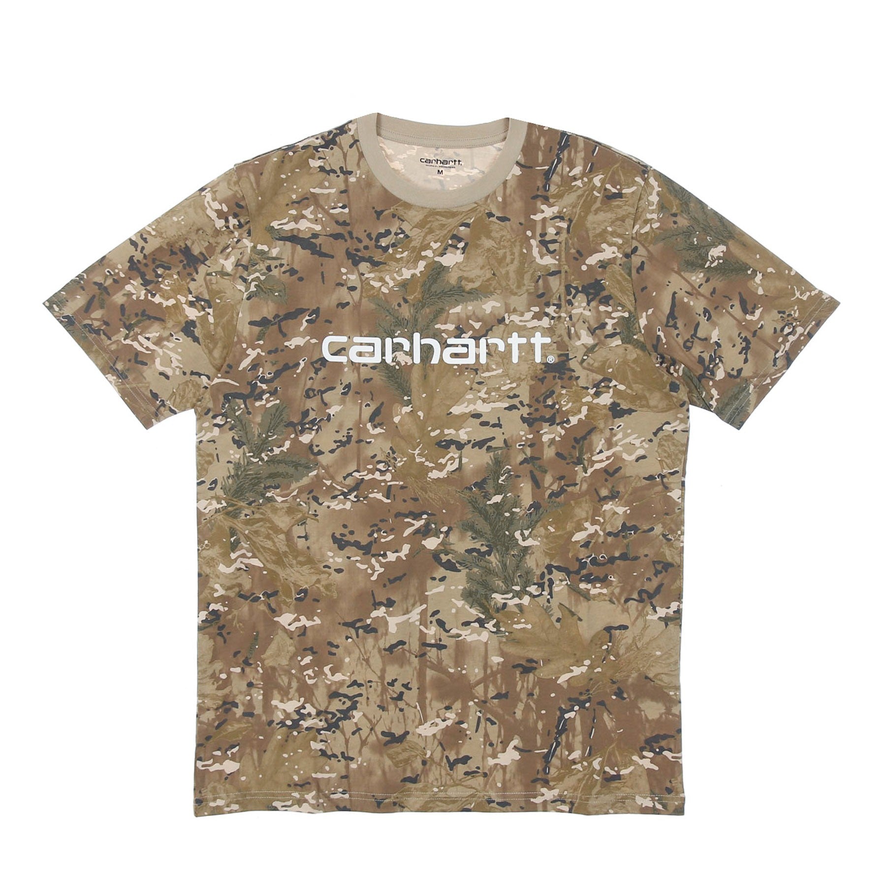 Maglietta Uomo Script Tee Camo Combi/desert/white