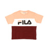 Fila, Maglietta Donna Allison Tee, Tawny Port/coral Cloud/bright White