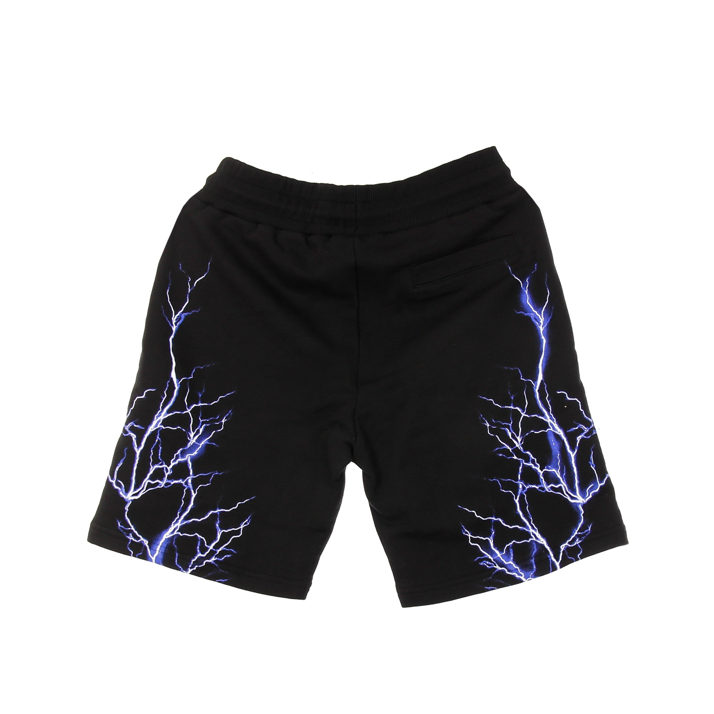 Pantalone Corto Tuta Uomo Blue Lightning Shorts Black/blue