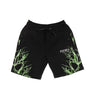 Phobia, Pantalone Corto Tuta Uomo Green Lightning Shorts, Black/green