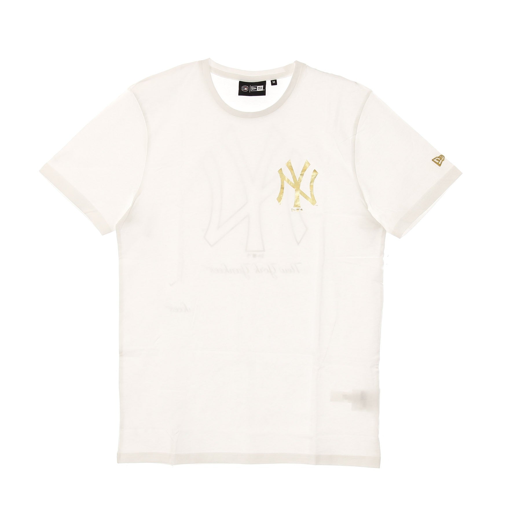 New Era, Maglietta Uomo Mlb Metallic Tee Neyyan, White