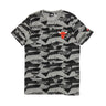 New Era, Maglietta Uomo Nba Geometric Aop Tee Chibul, Light Grey Heather