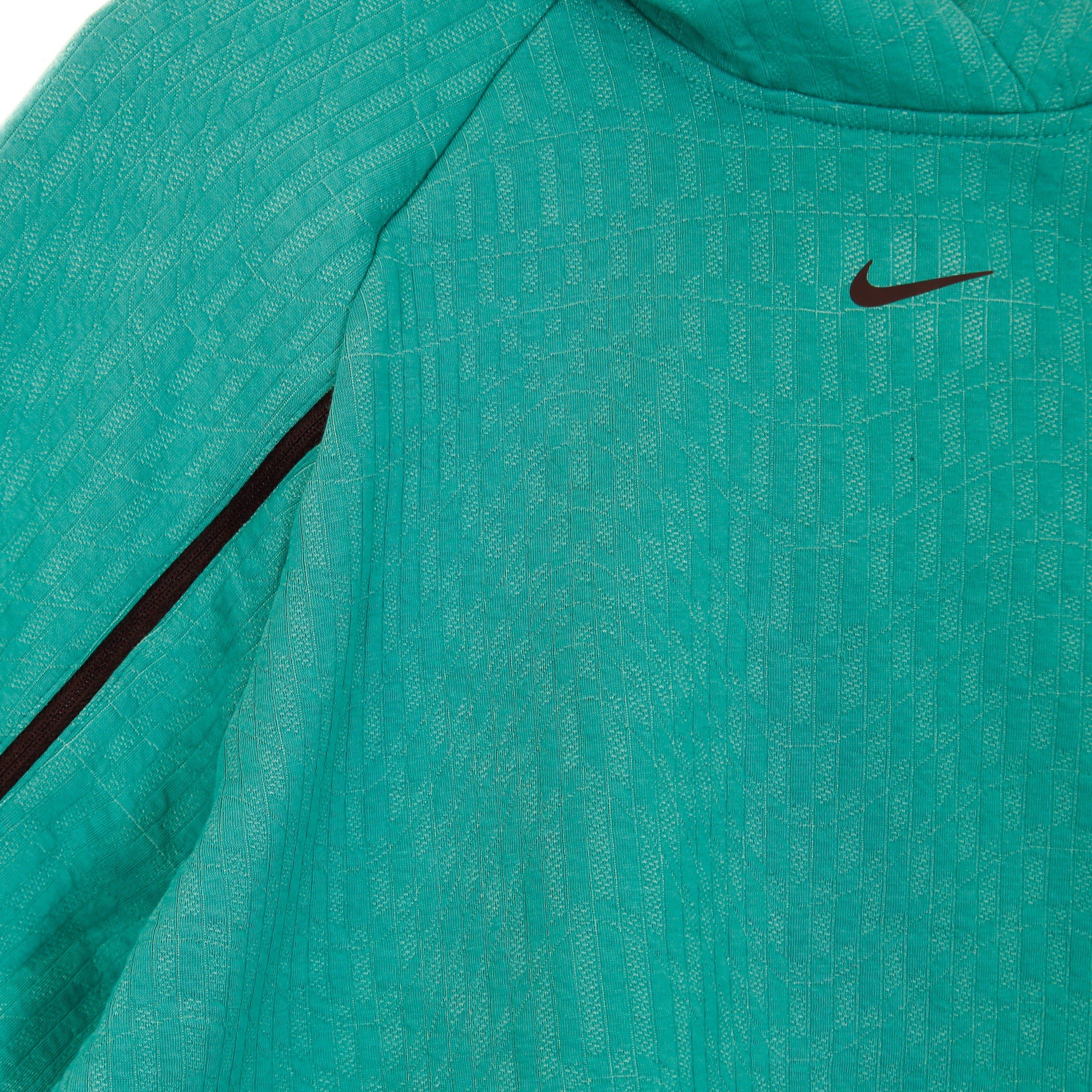 Nike, Felpa Leggera Cappuccio Donna W Sportswear Tech Pack Hoodie All Over Jacquard, 