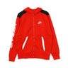 Nike, Felpa Cappuccio Zip Uomo Sportswear Air Hoodie, University Red/black/white