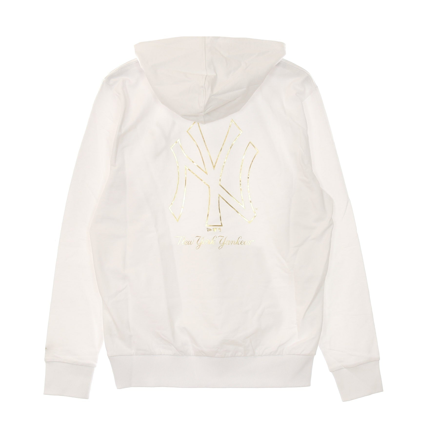 New Era, Felpa Leggera Cappuccio Uomo Mlb Metallic Hoodie Neyyan, 