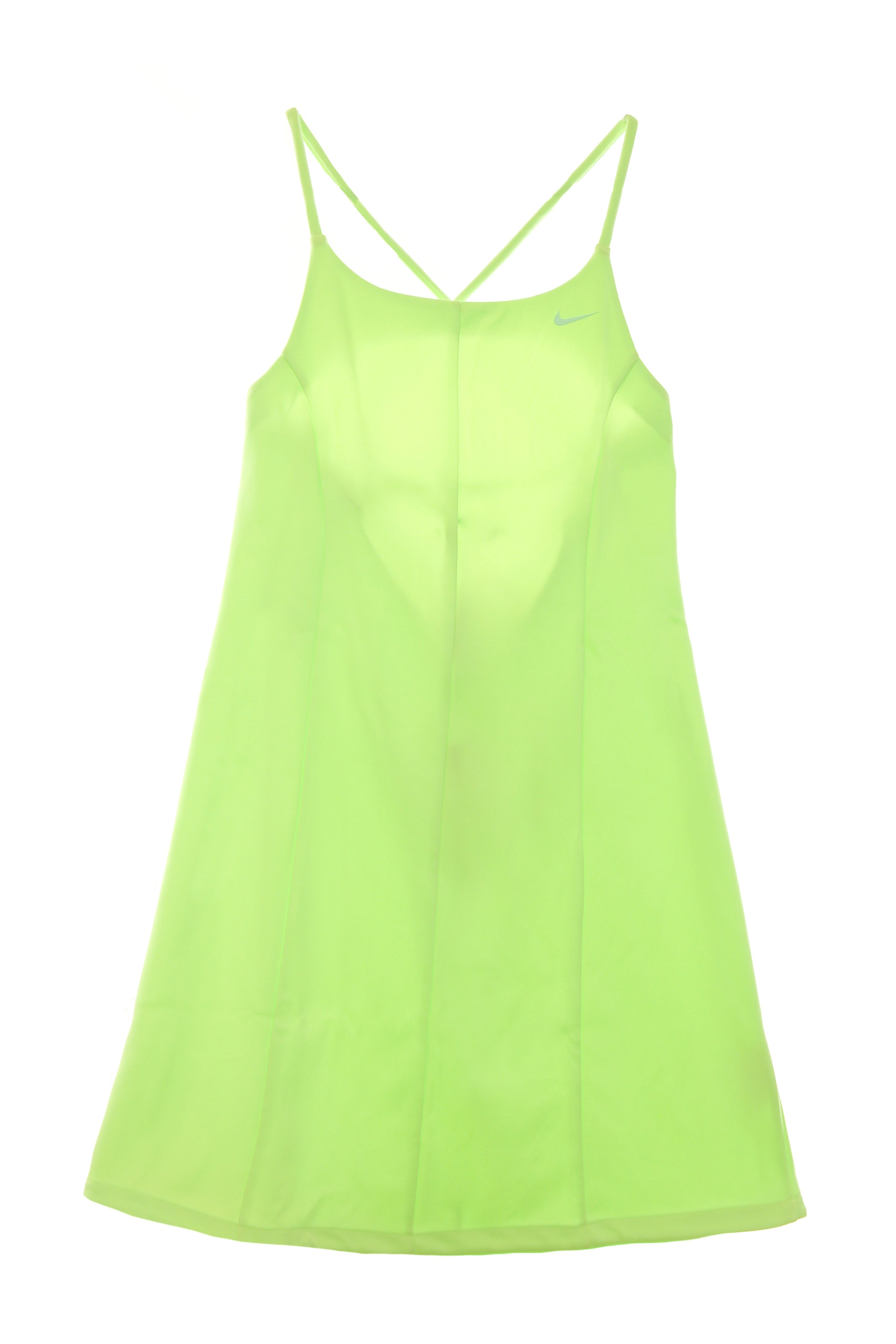 Nike, Vestito Donna W Sportswear Icon Clash Dress Poly Knit, Lime Glow/barely Green