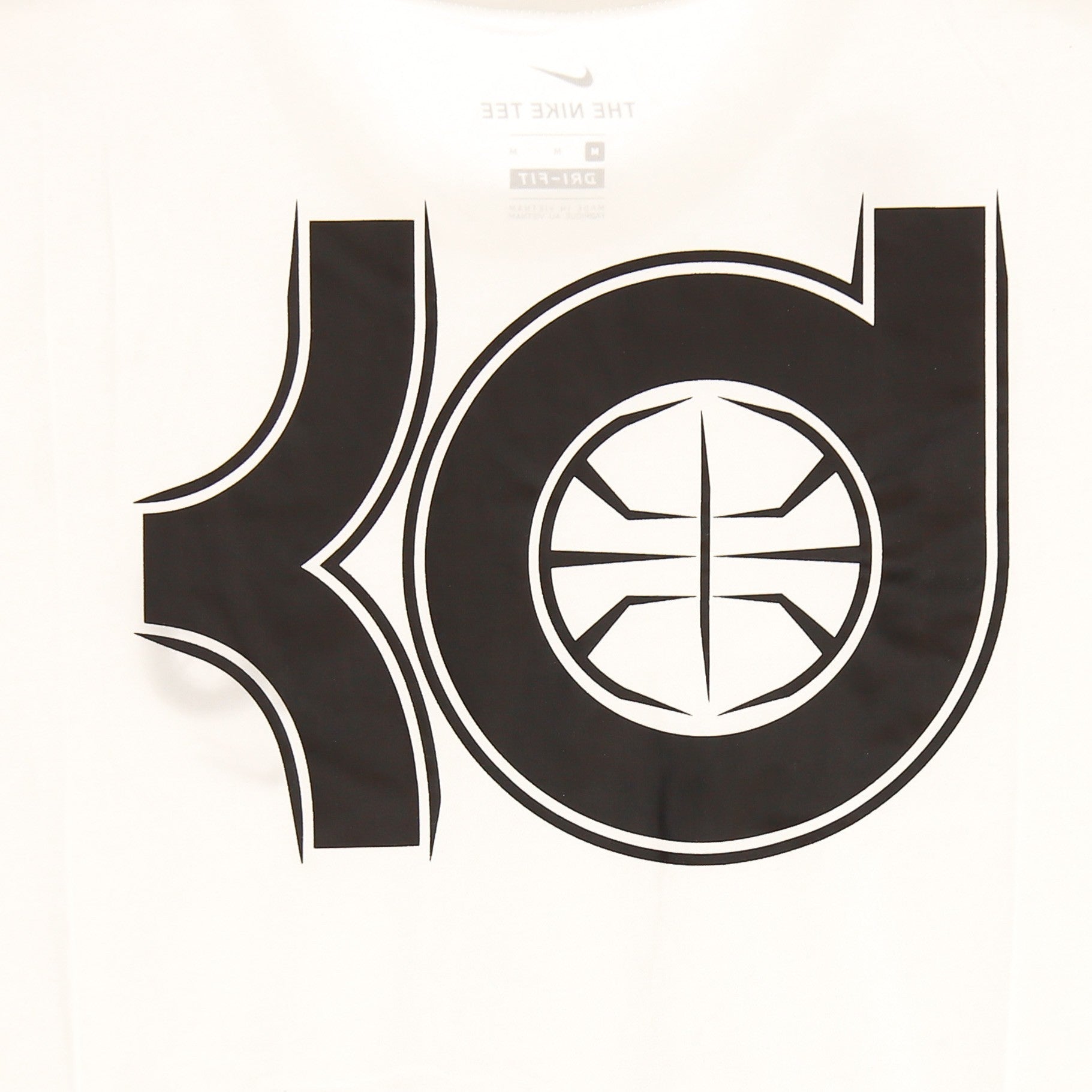 Herren T-Shirt M Dry Kevin Durant Seasonal Logo Tee Weiß