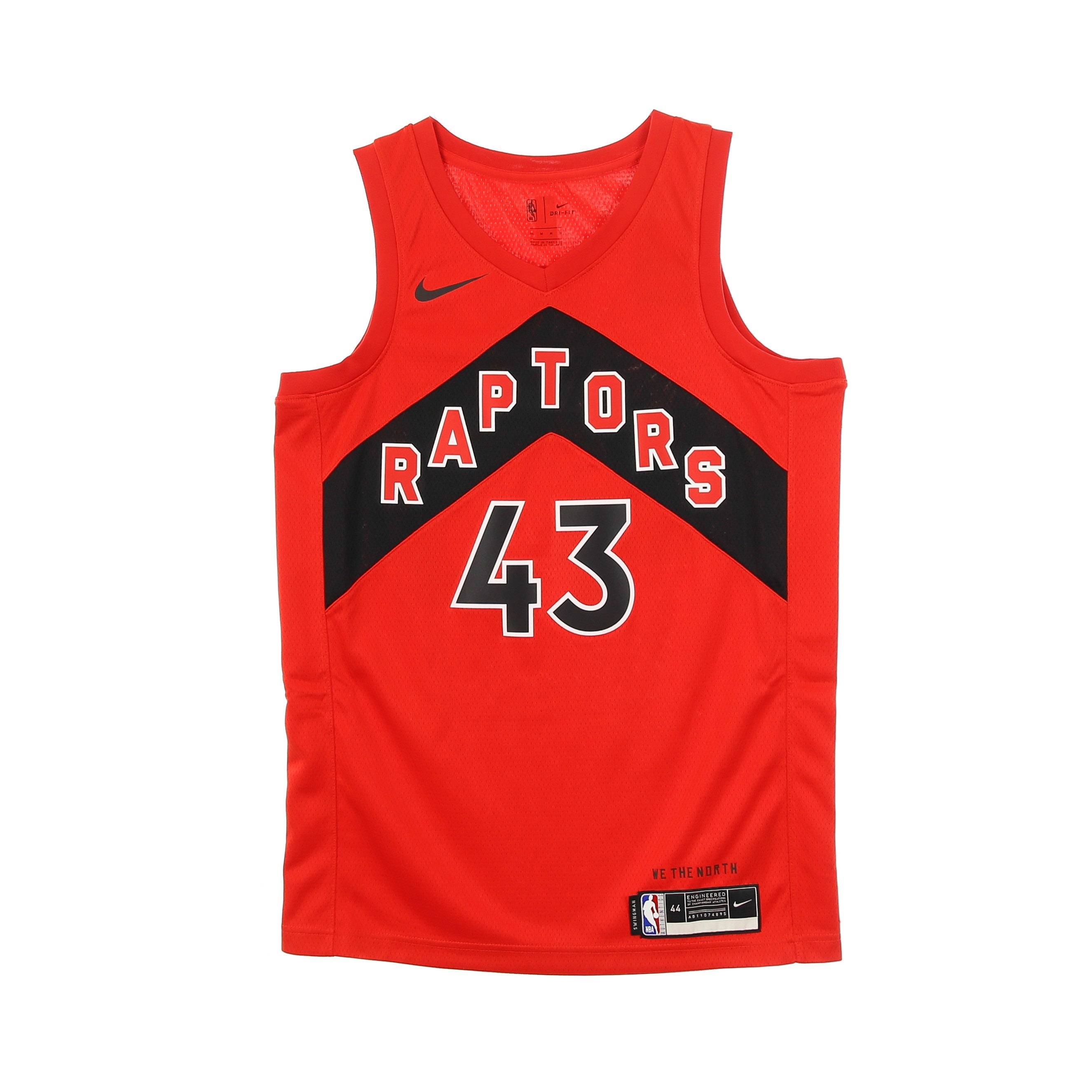 Nike Nba, Canotta Basket Uomo Nba Swingman Jersey Icon Edition 2020 No 43 Pascal Siakam Torrap, University Red