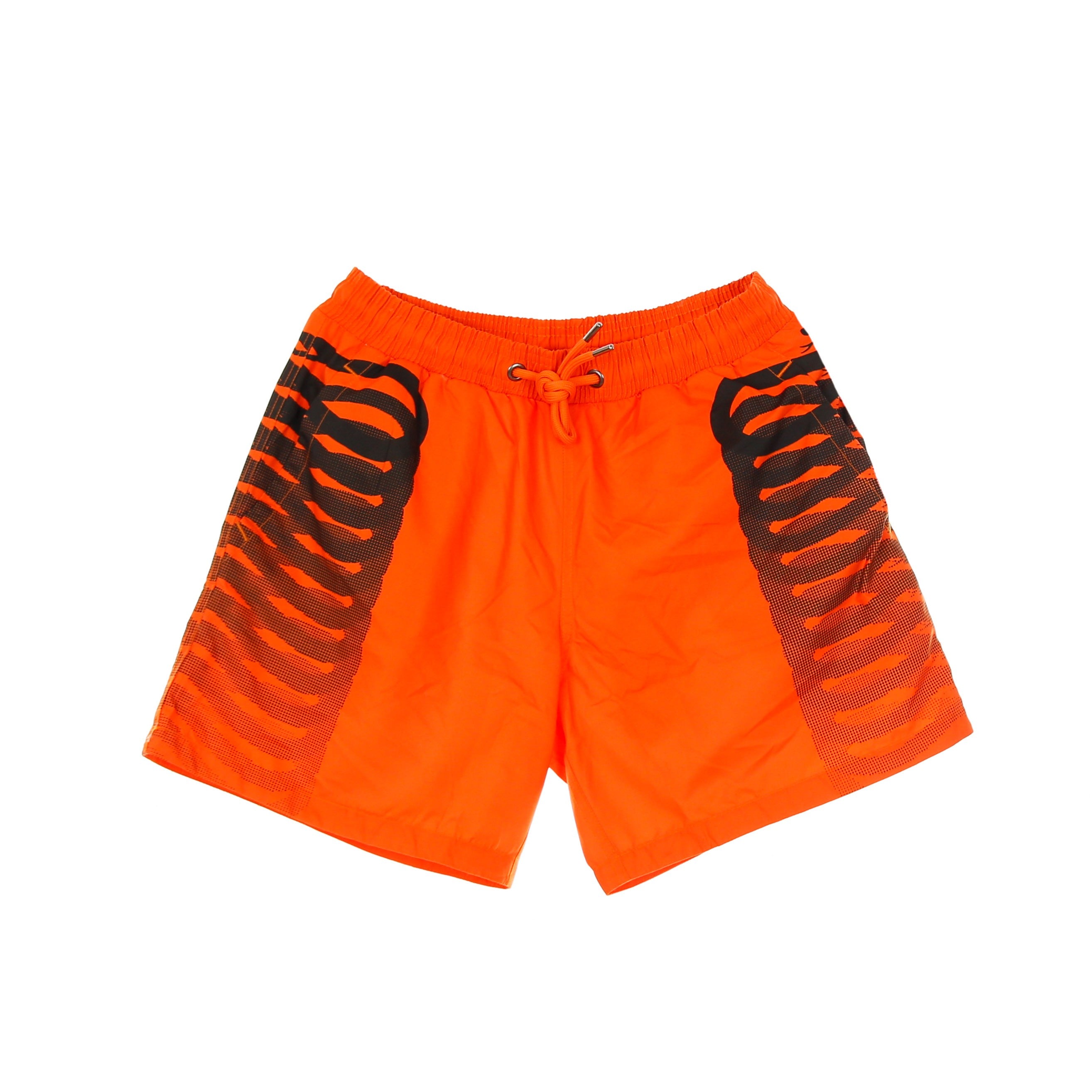 Men's Ribs Swim Trunk Orange Swim Shorts