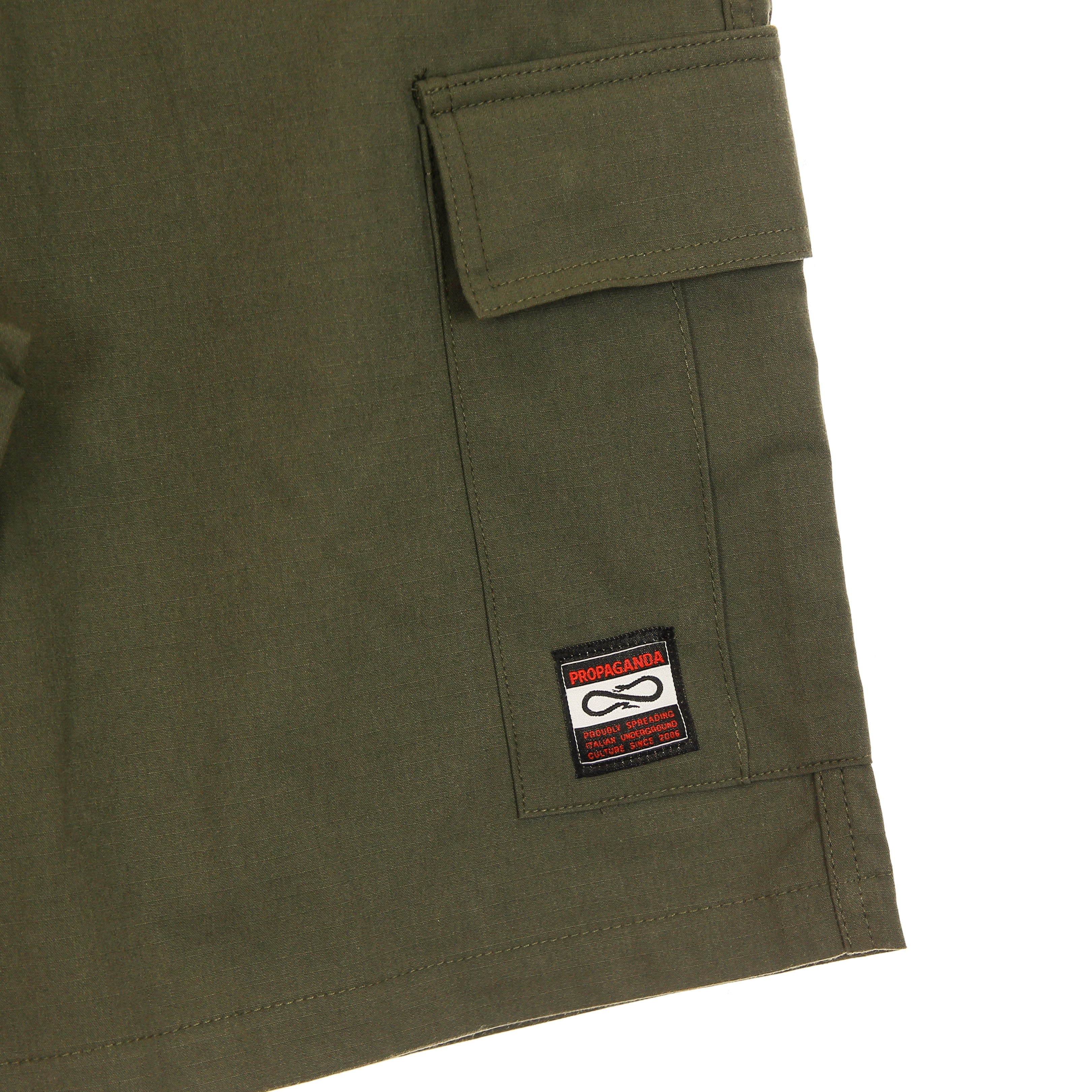 Red Label Cargo Men's Short Trousers Military Green