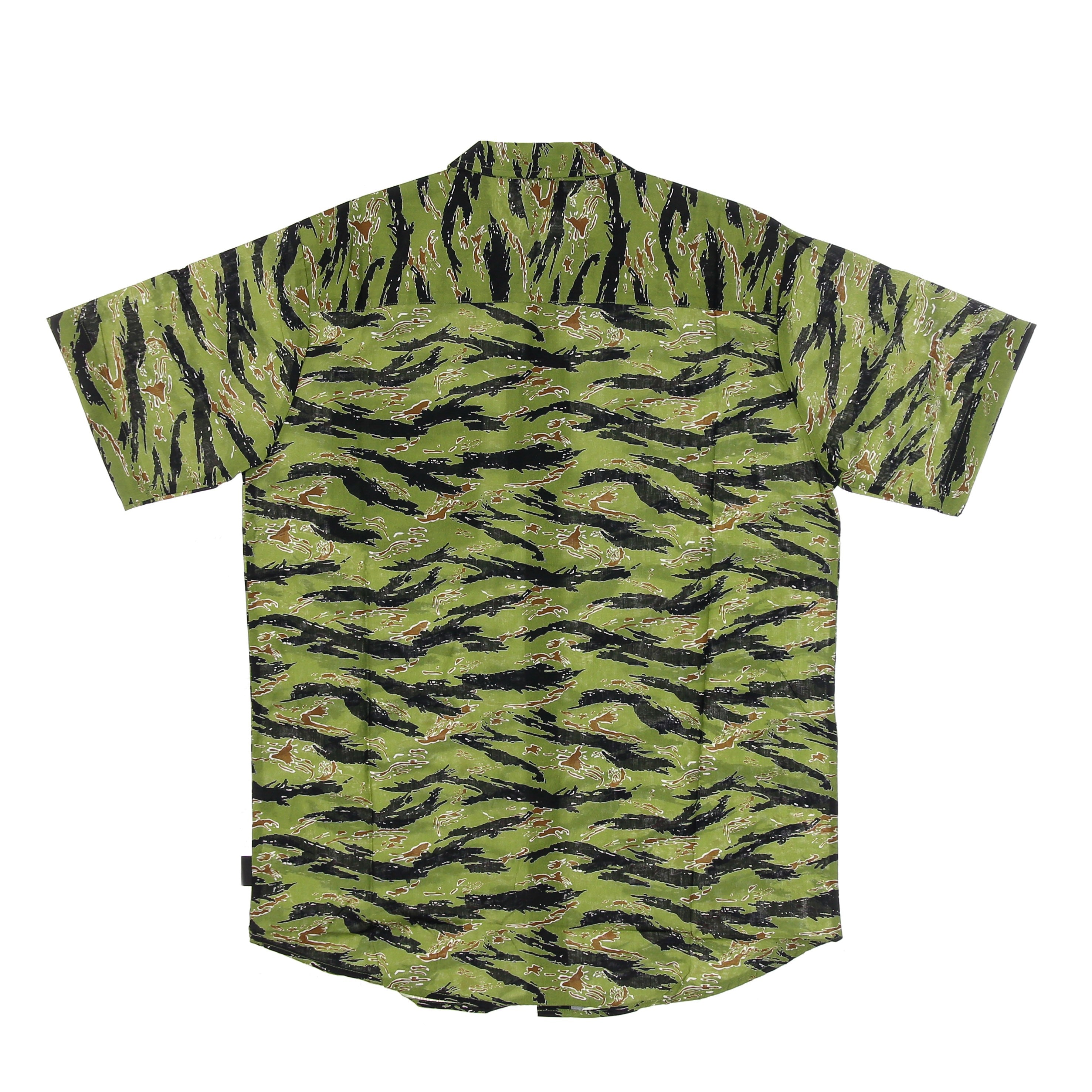 Tiger Beach Shirt Camouflage Men's Short Sleeve Shirt