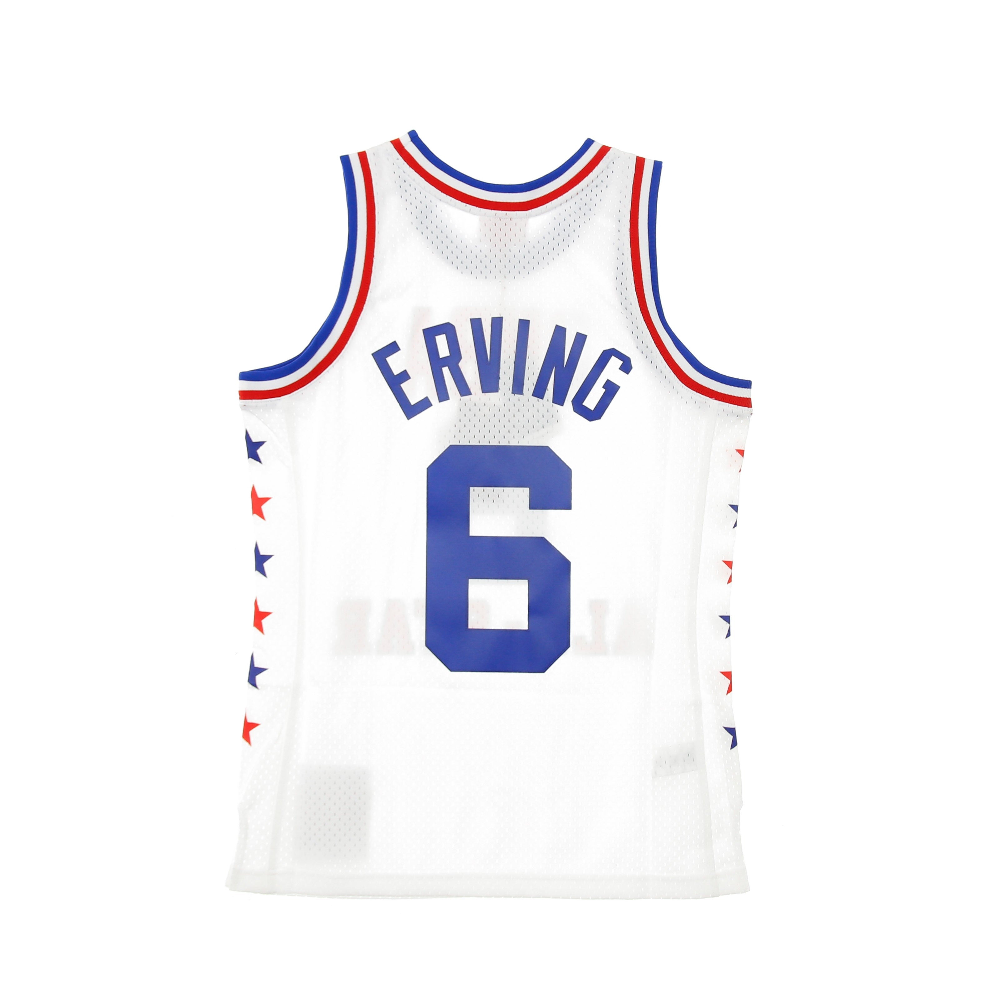 Canotta Basket Uomo Nba Swingman Jersey Hardwood Classics No.6 Julius Erving All Star Game East 1985 White