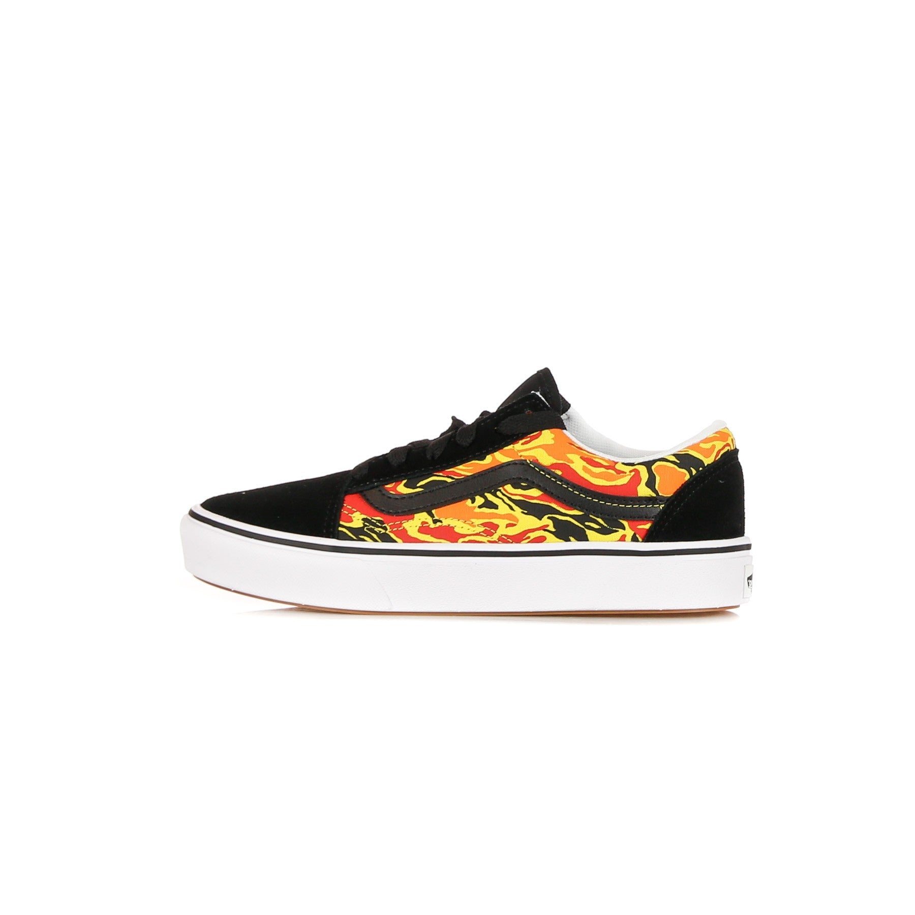 Low Scarpa Boy cómodo Cush Old Skool Flame/Black/True White