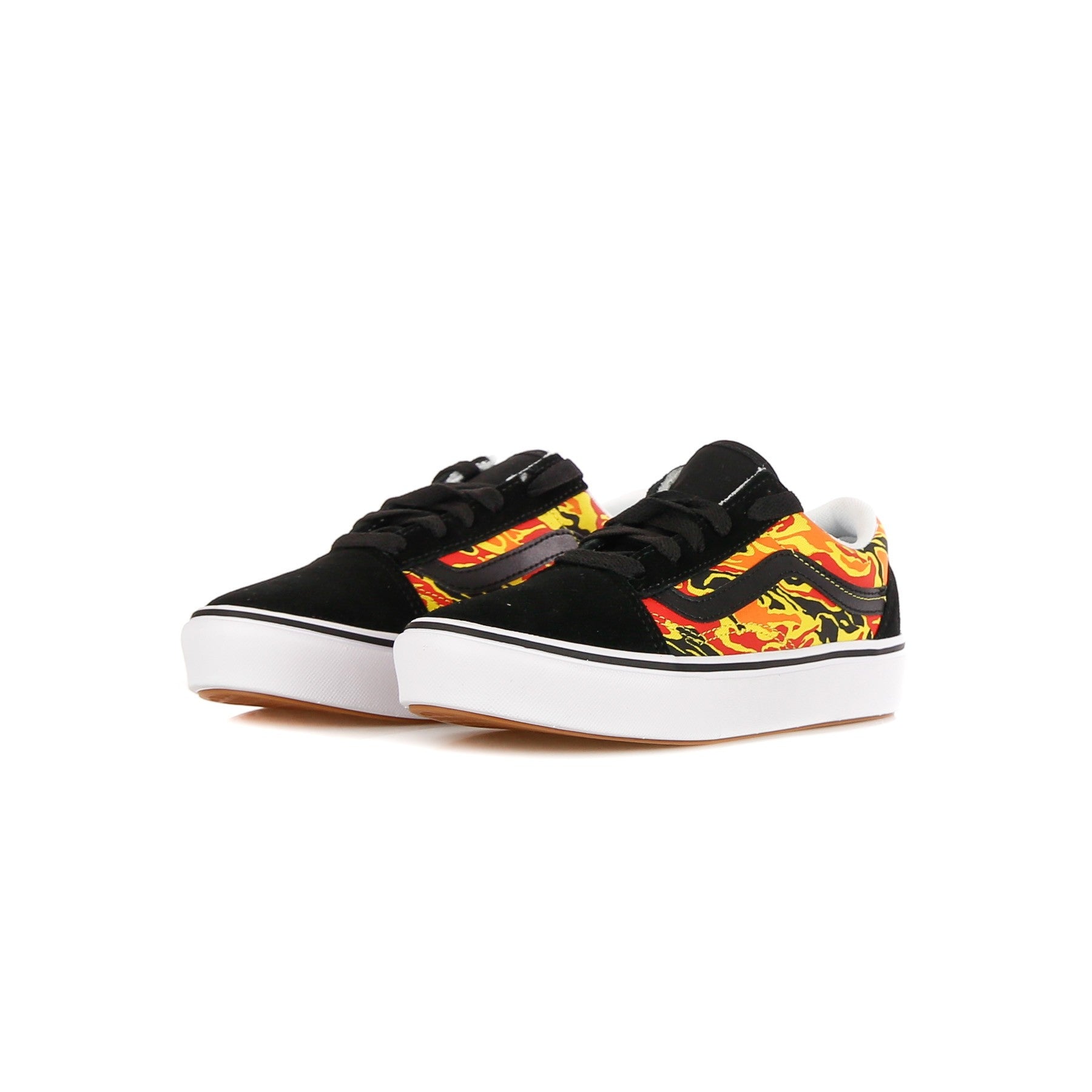 Low Scarpa Boy cómodo Cush Old Skool Flame/Black/True White